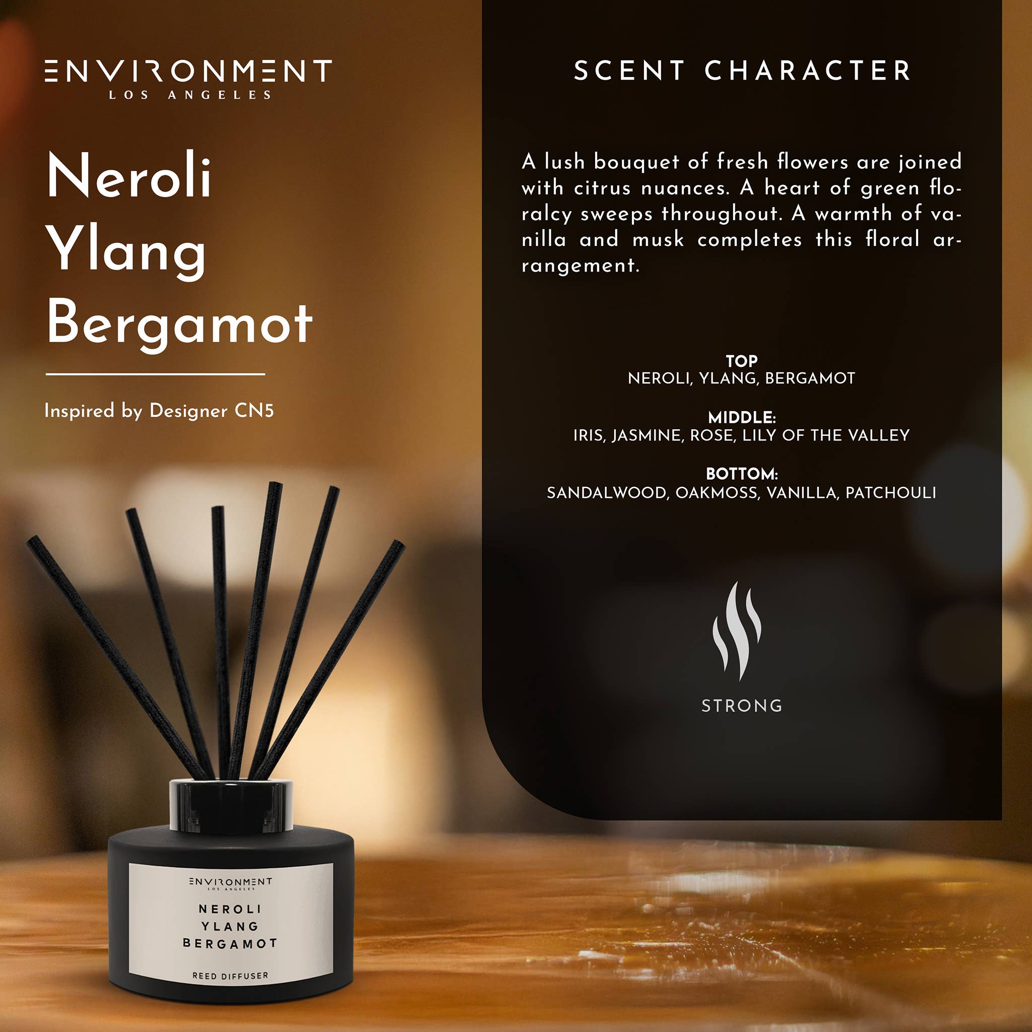 Inspired by Chanel #5® Diffuser Neroli | Ylang | Bergamot - Trouvaille Imports