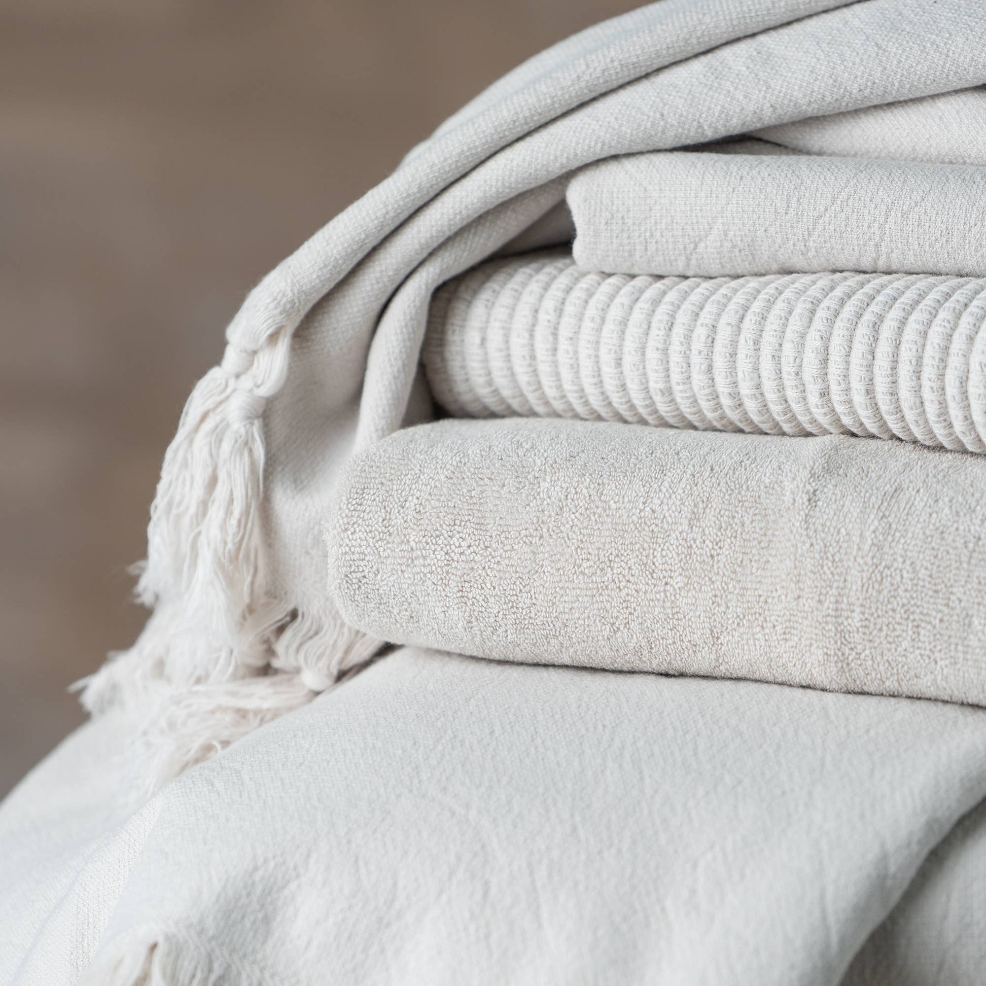 Vintage Wash Towel Collection | Clay - Trouvaille Imports