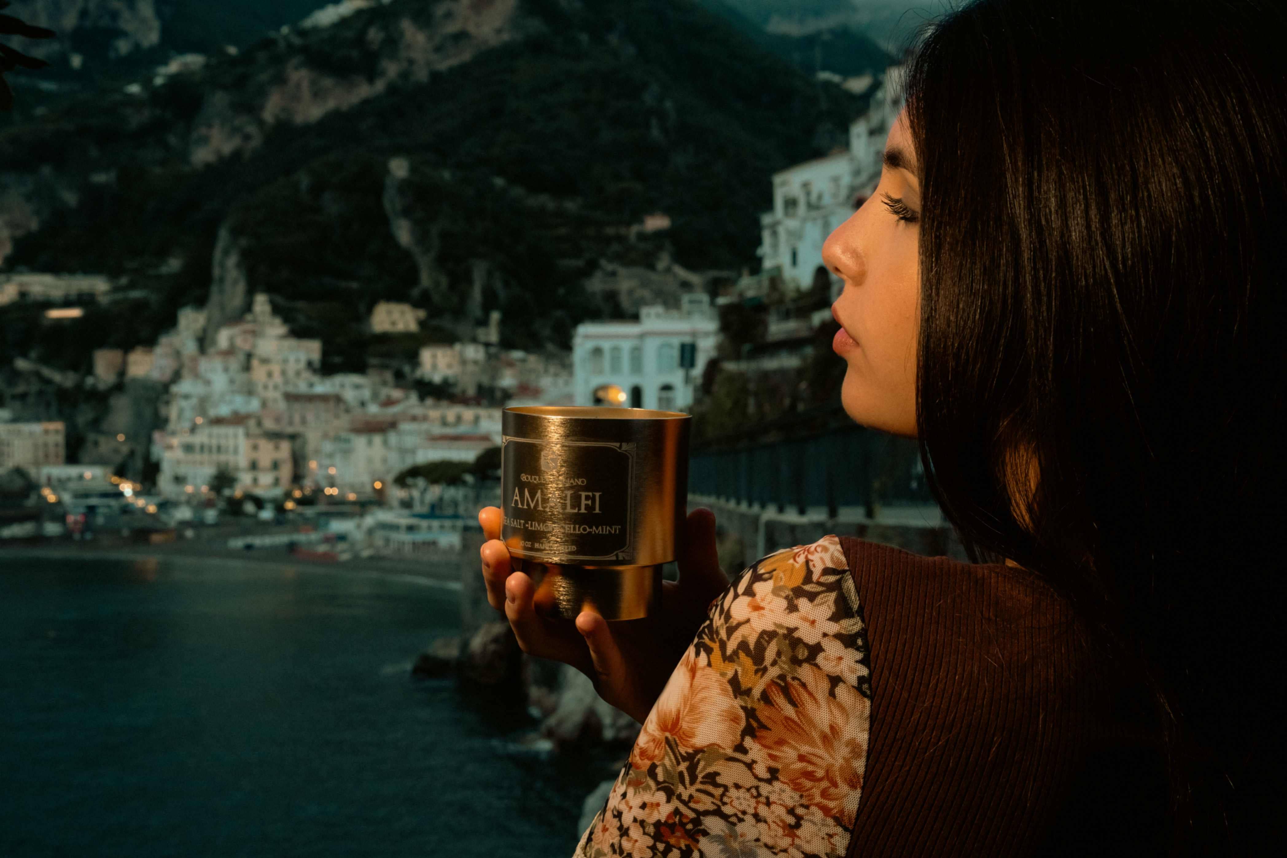 Amalfi Luxury Scented Candle – Italian Coastal Inspired - Trouvaille Imports