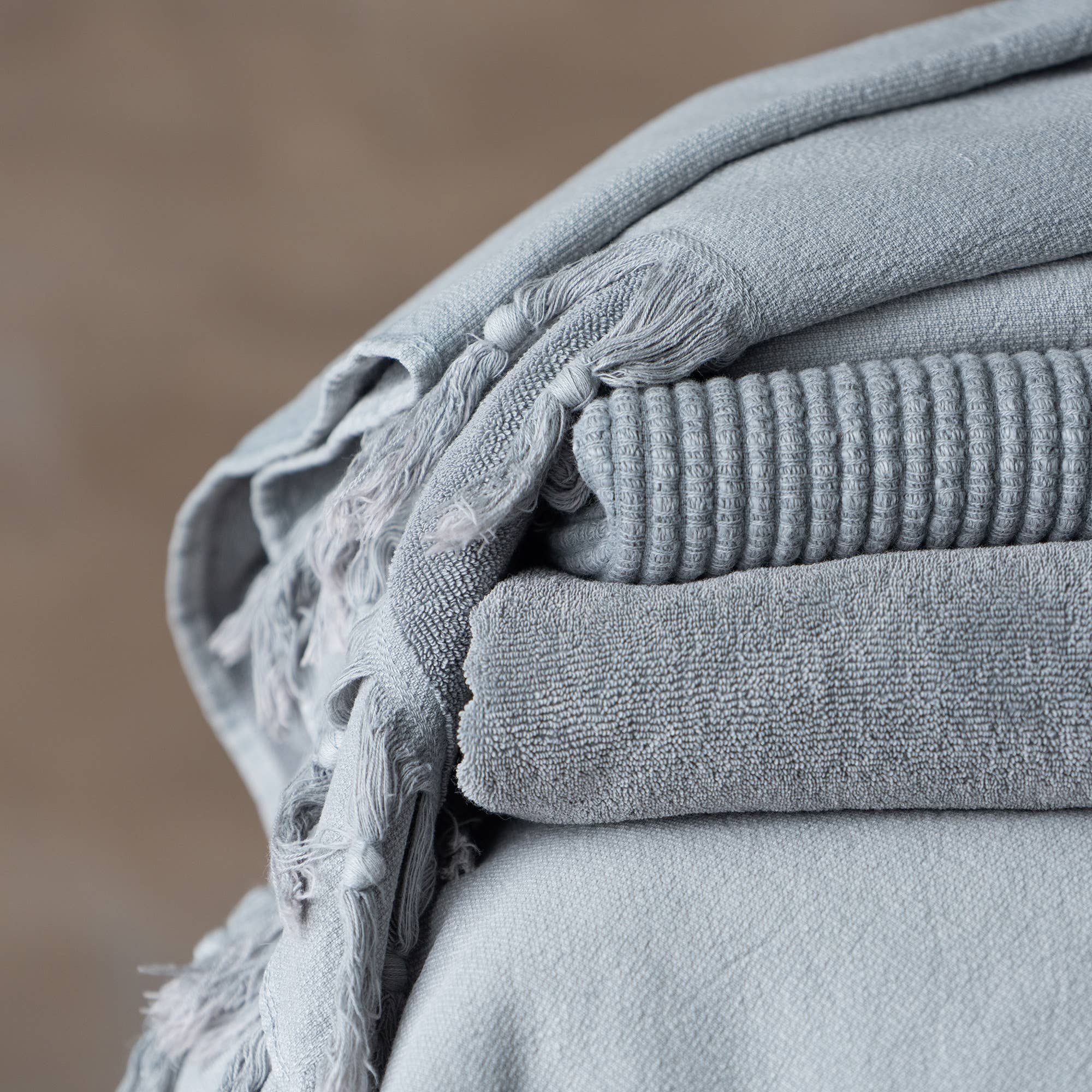 Vintage Wash Towel Collection | Pale Grey - Trouvaille Imports