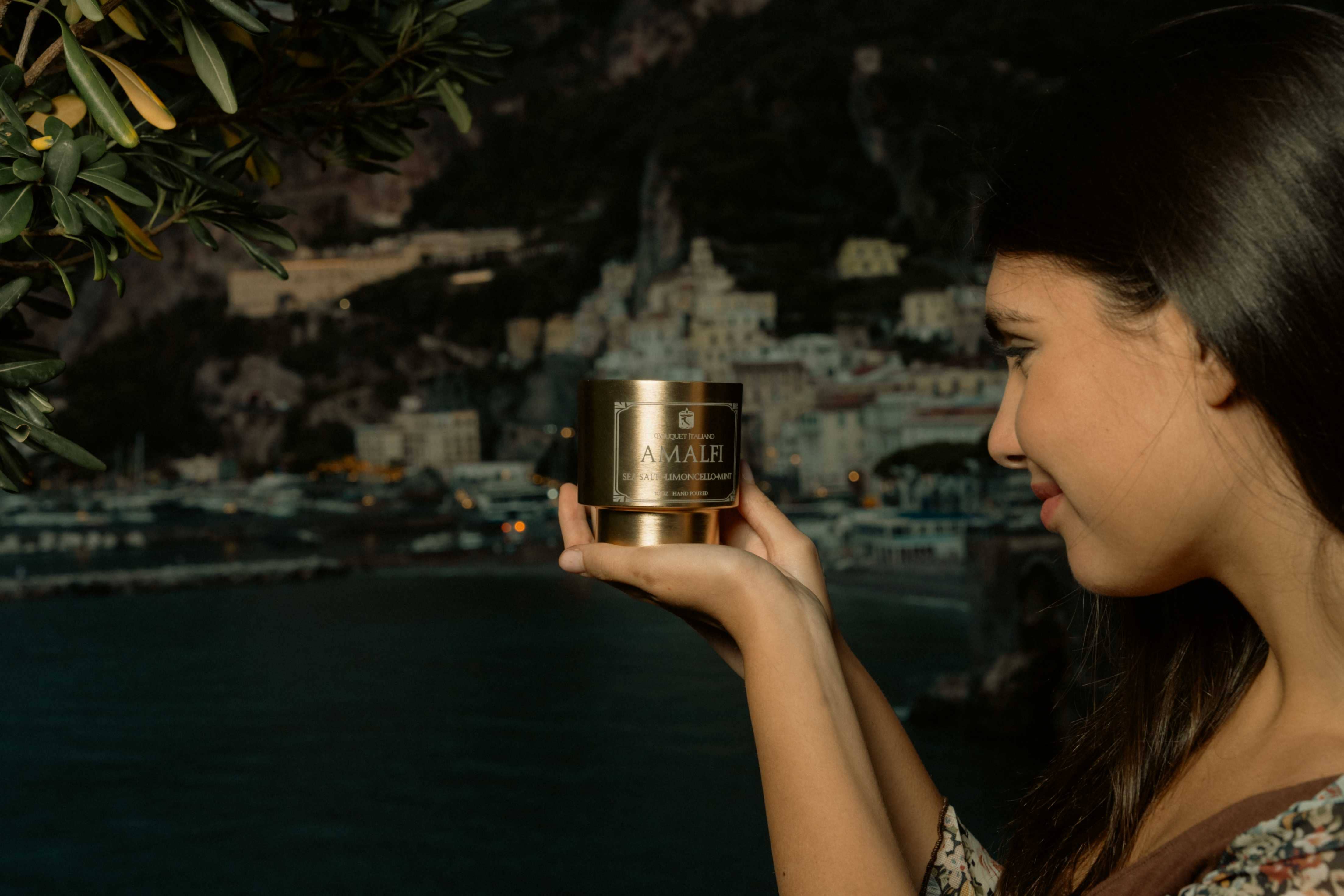 Amalfi Luxury Scented Candle – Italian Coastal Inspired - Trouvaille Imports