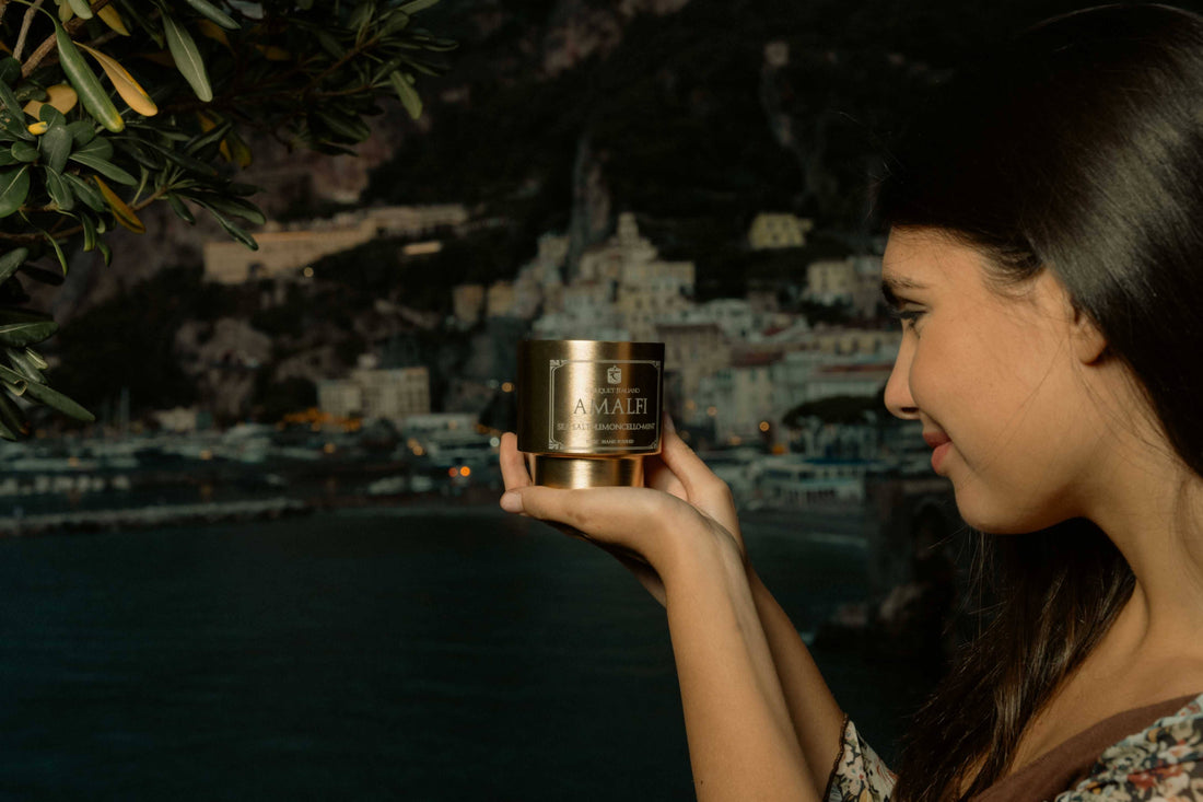 Amalfi Luxury Scented Candle – Italian Coastal Inspired - Trouvaille Imports