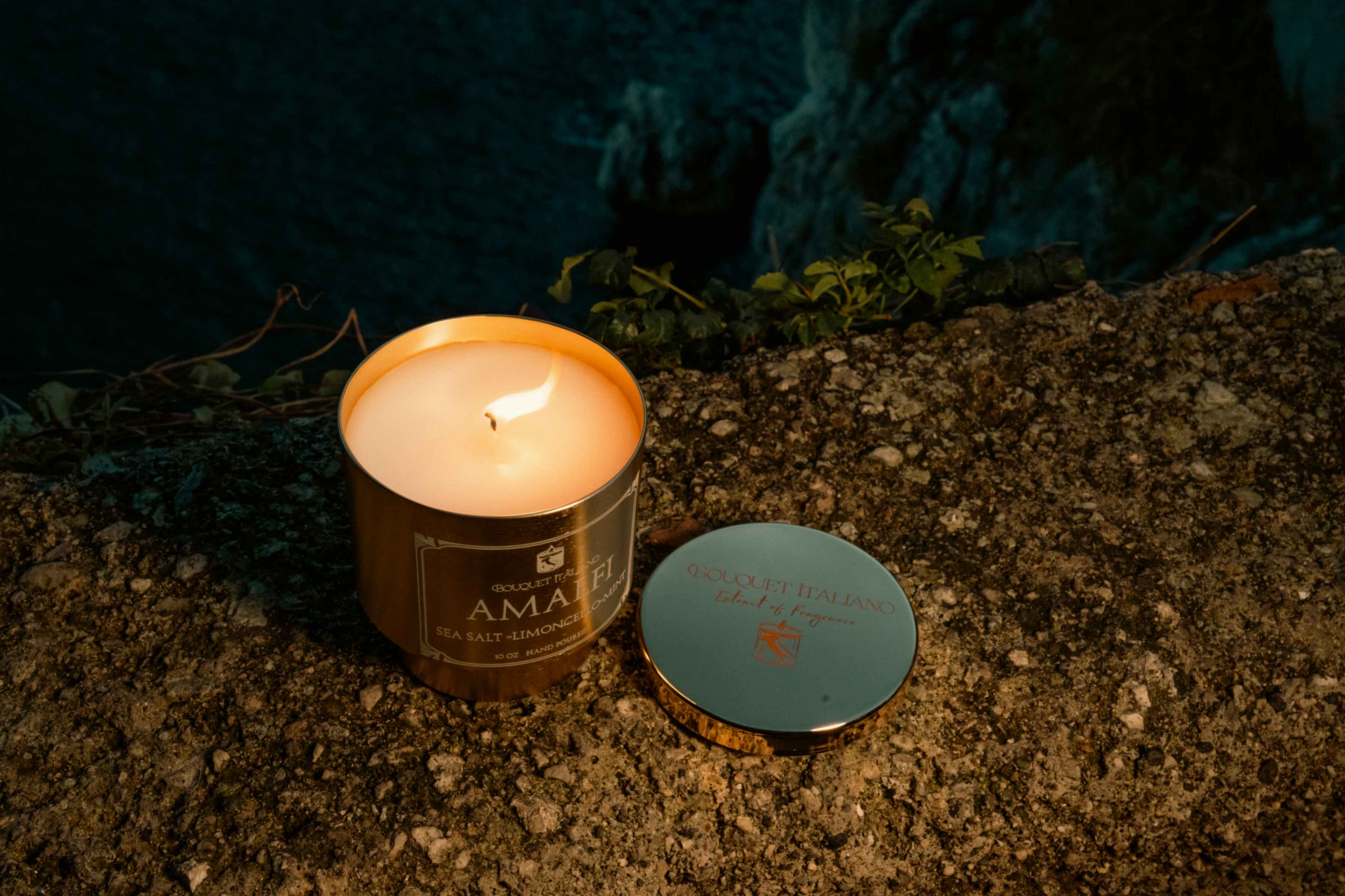 Amalfi Luxury Scented Candle – Italian Coastal Inspired - Trouvaille Imports