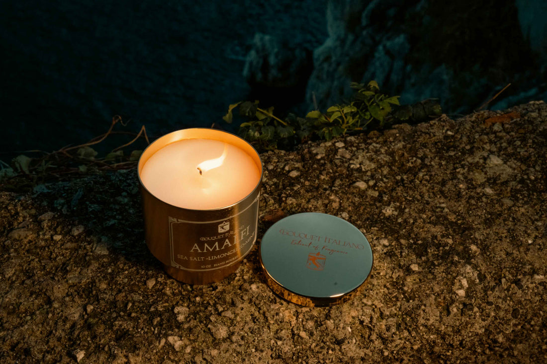 Amalfi Luxury Scented Candle – Italian Coastal Inspired - Trouvaille Imports