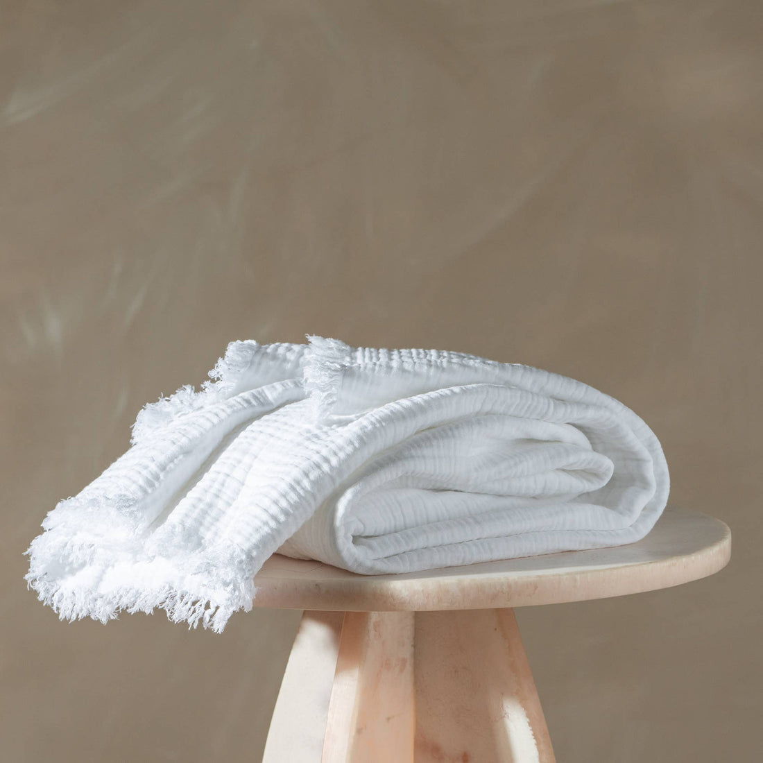 Enes Throw | White - Trouvaille Imports