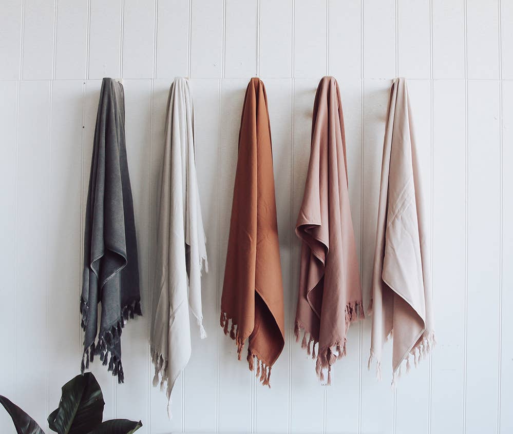 Vintage Wash Towel Collection | Clay - Trouvaille Imports