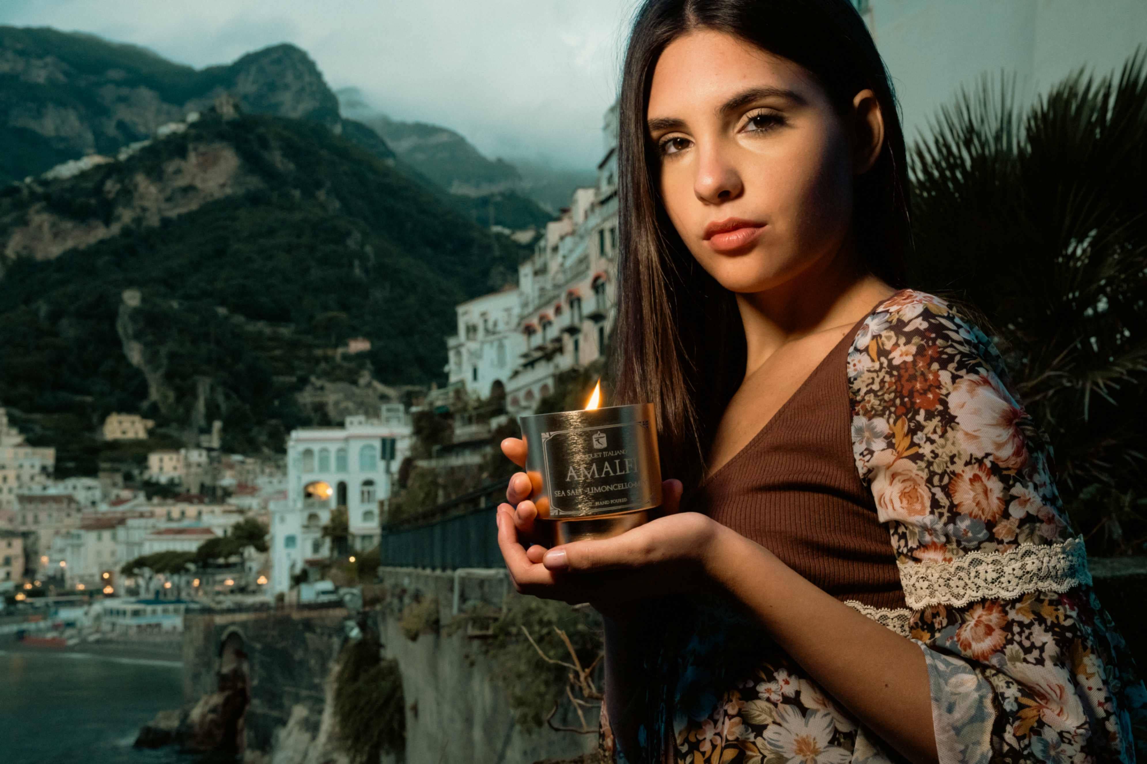 Amalfi Luxury Scented Candle – Italian Coastal Inspired - Trouvaille Imports