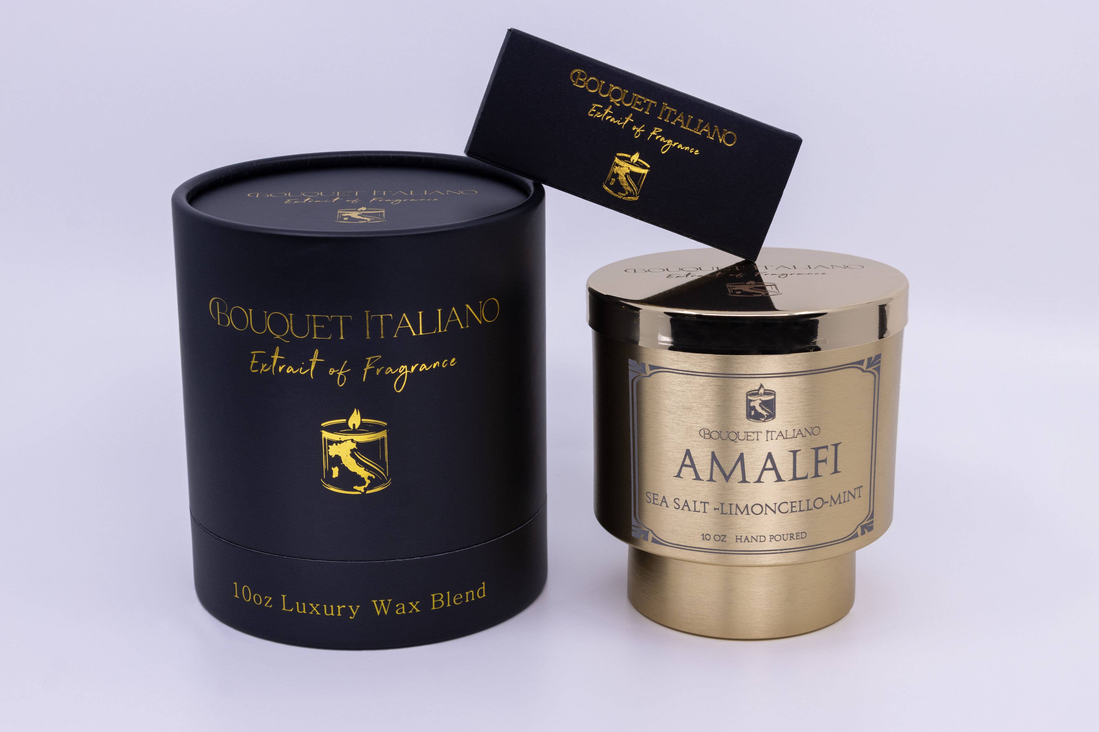 Amalfi Luxury Scented Candle – Italian Coastal Inspired - Trouvaille Imports
