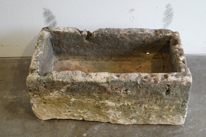 Top View of Antique Limestone Trough

Hand-Carved, Authentic Limestone

Dimensions: 29" L x 16" W x 13" H