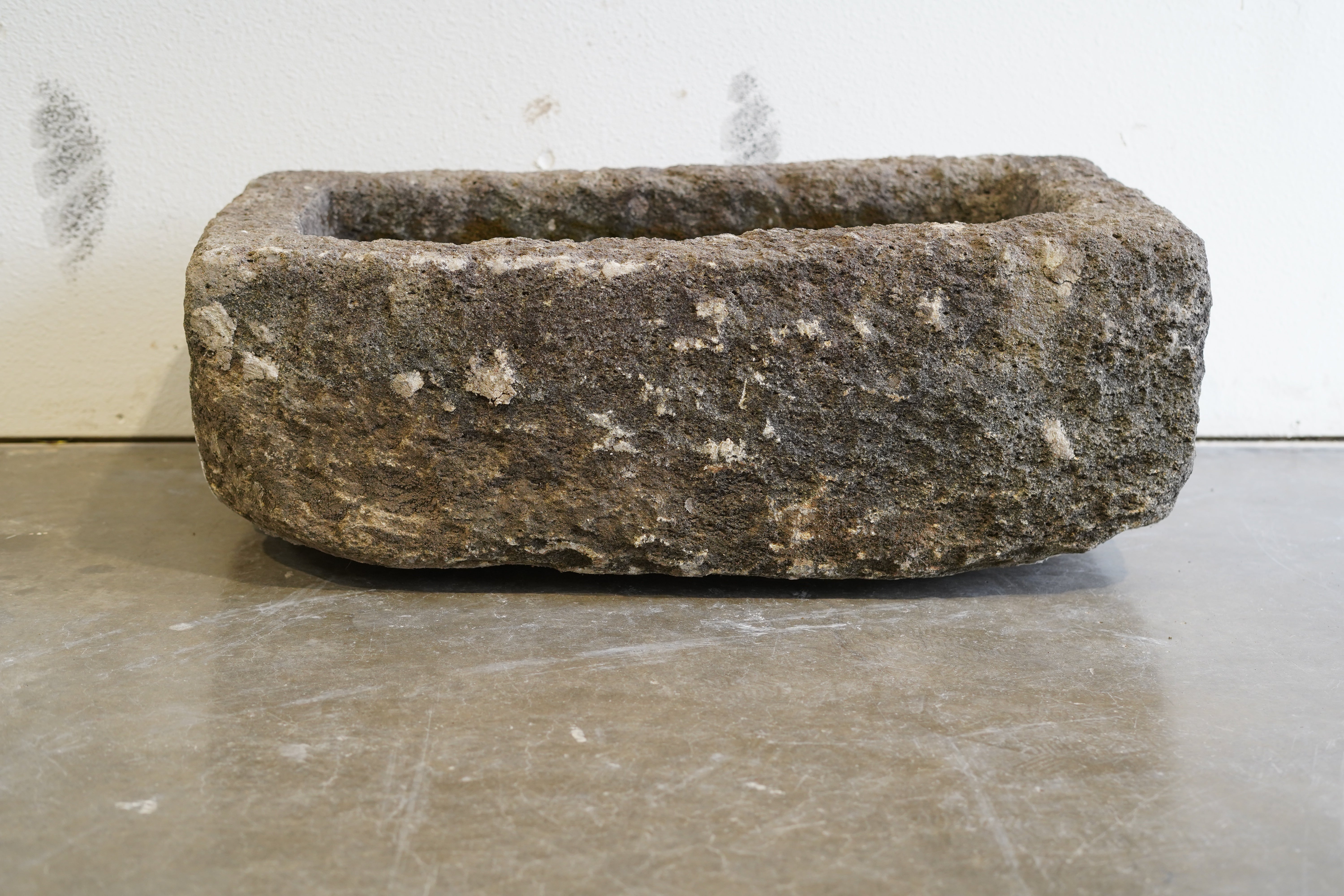 Antique Limestone Trough
Hand-carved character and aging on the exterior.