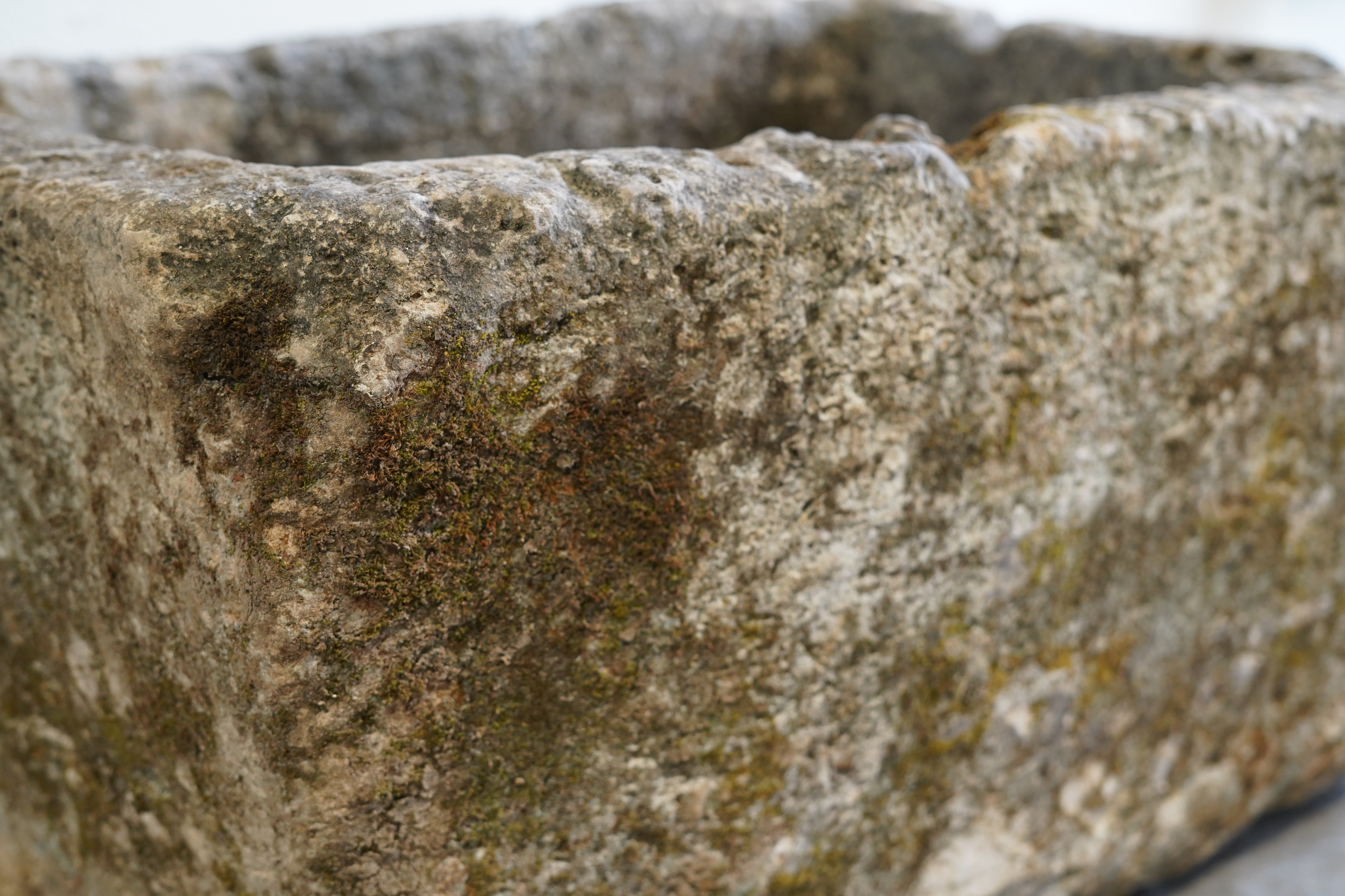 Antique Limestone Trough - Rectangle - Trouvaille Imports