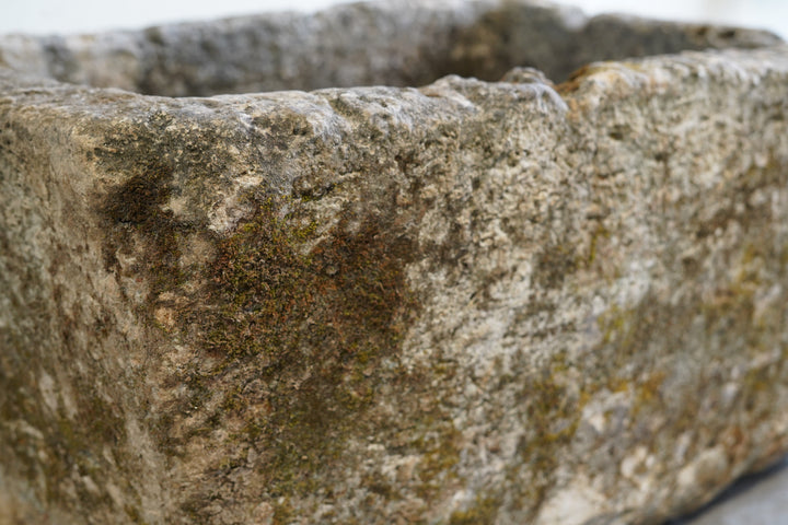 Antique Limestone Trough - Rectangle - Trouvaille Imports