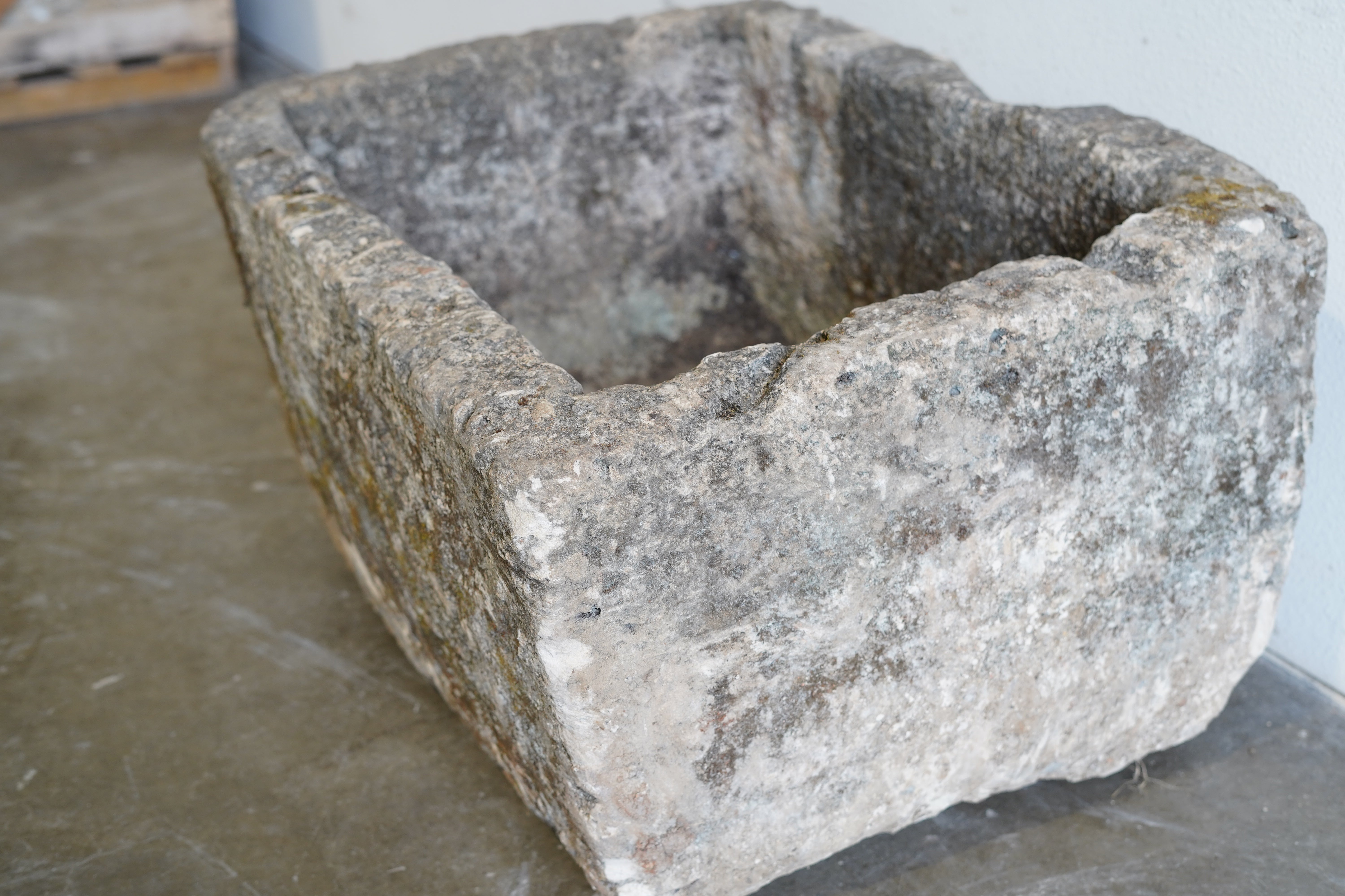 Antique Limestone Trough - Rectangle - Trouvaille Imports