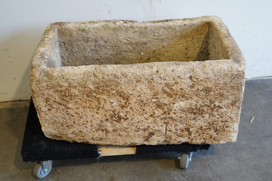 Antique Limestone

Hand-Carved, Authentic Limestone Vessel

Any limestone can be converted to fire pit or fountain**

Dimensions: 33" L x 20" W x 16" H