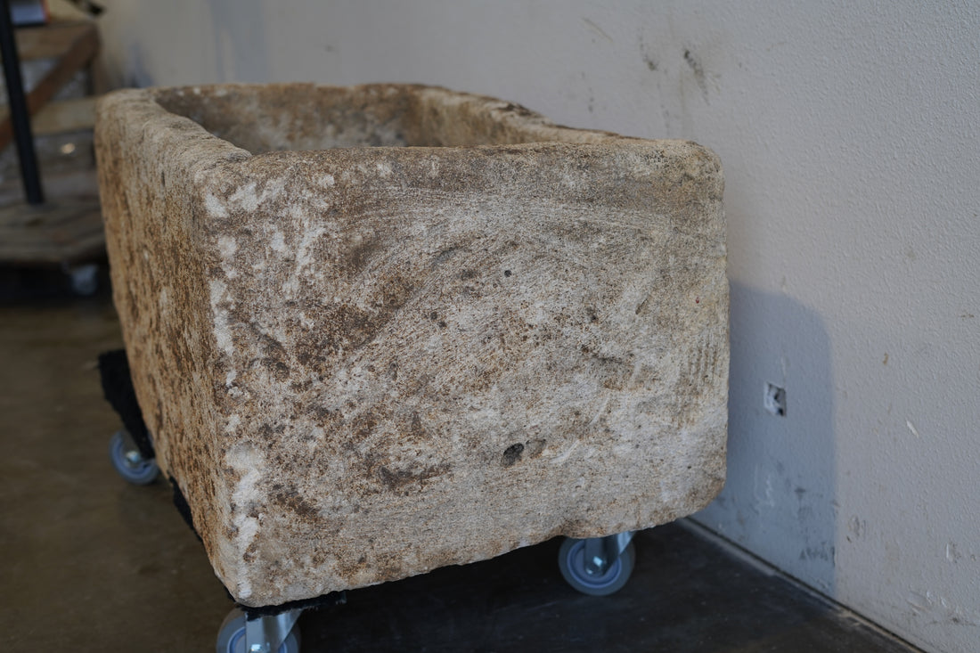 Antique Limestone

Hand-Carved, Authentic Limestone Vessel

Any limestone can be converted to fire pit or fountain**

Dimensions: 33" L x 20" W x 16" H