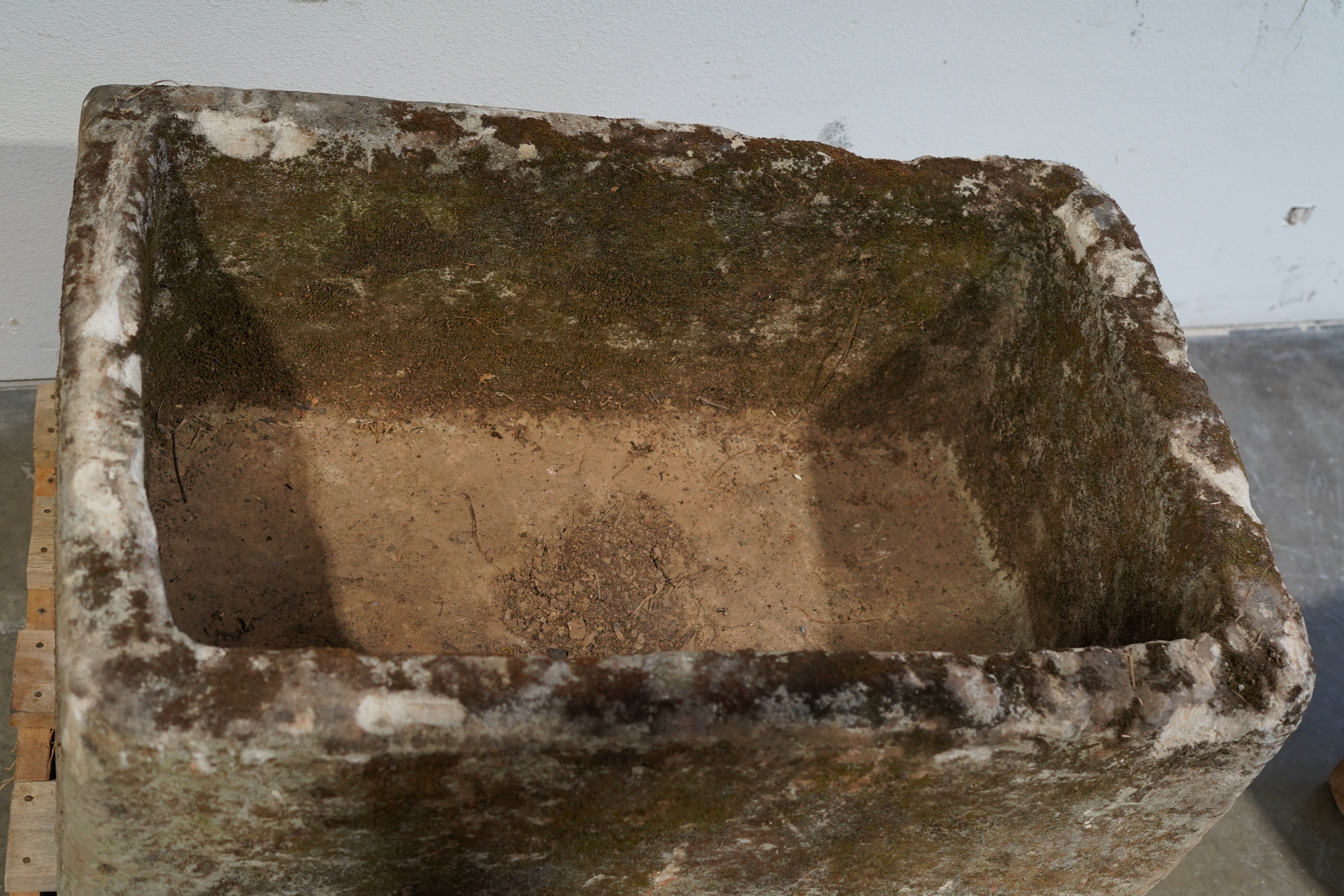 top down of natural aging on limestone