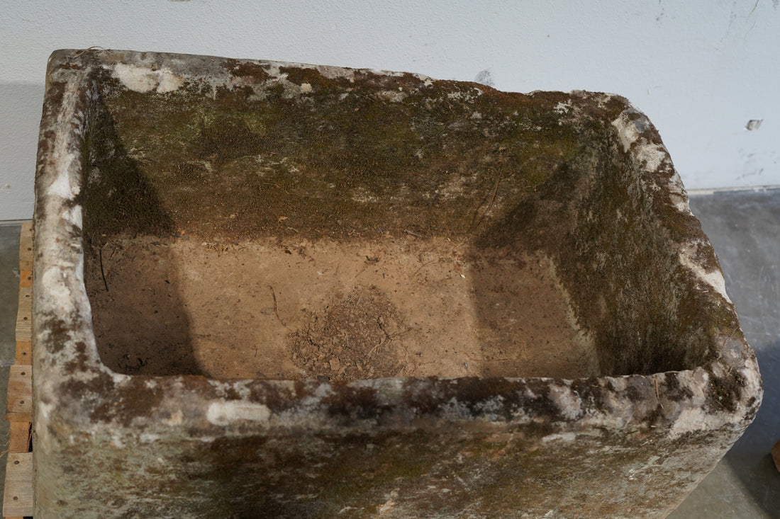 top down of natural aging on limestone