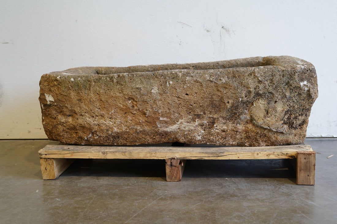 Antique Limestone

hand-carved, authentic limestone trough
any limestone can be converted into a fountain or fire pit
44" L x 22" W x 14" H