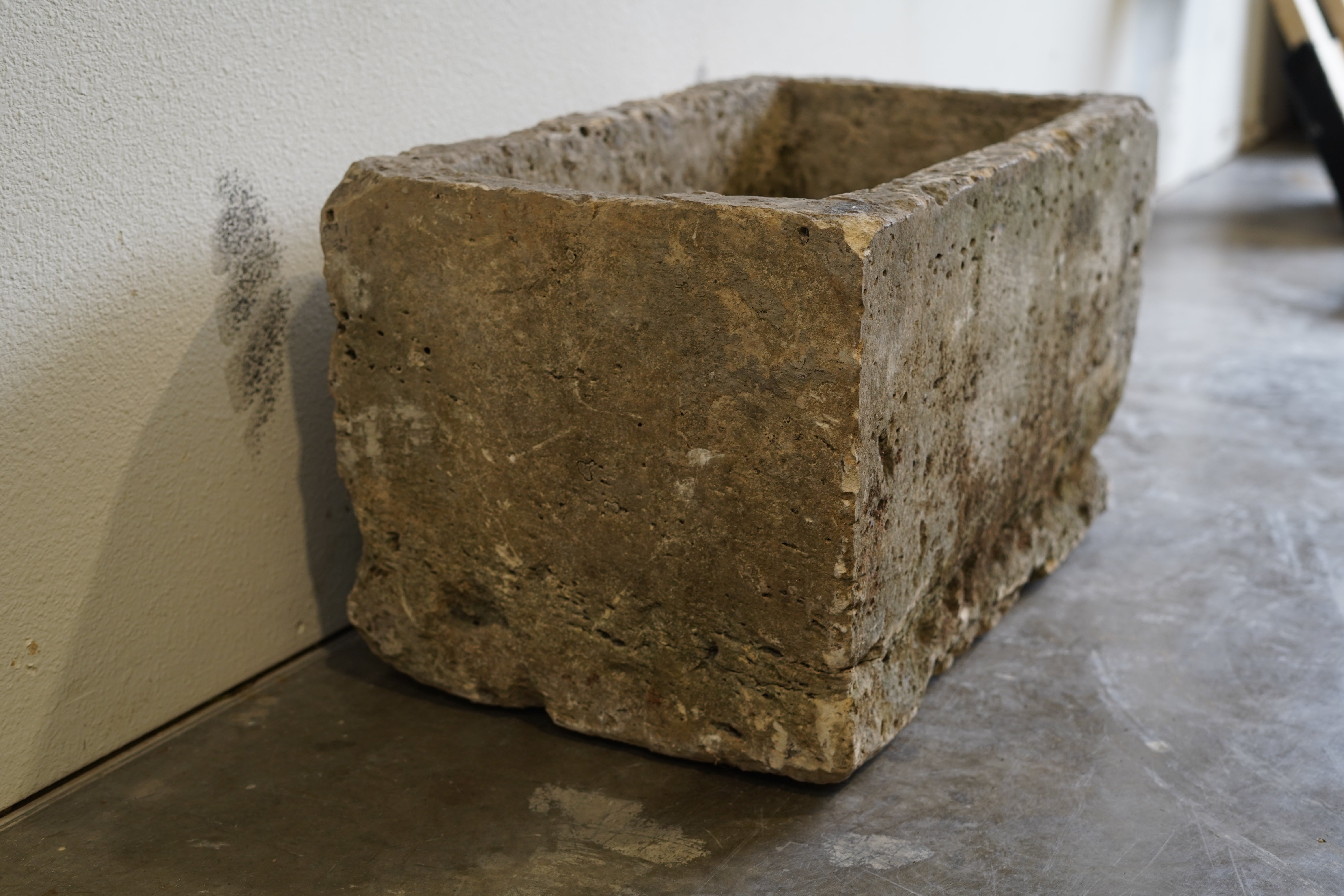 Antique Limestone Trough - hand-carved, authentic
