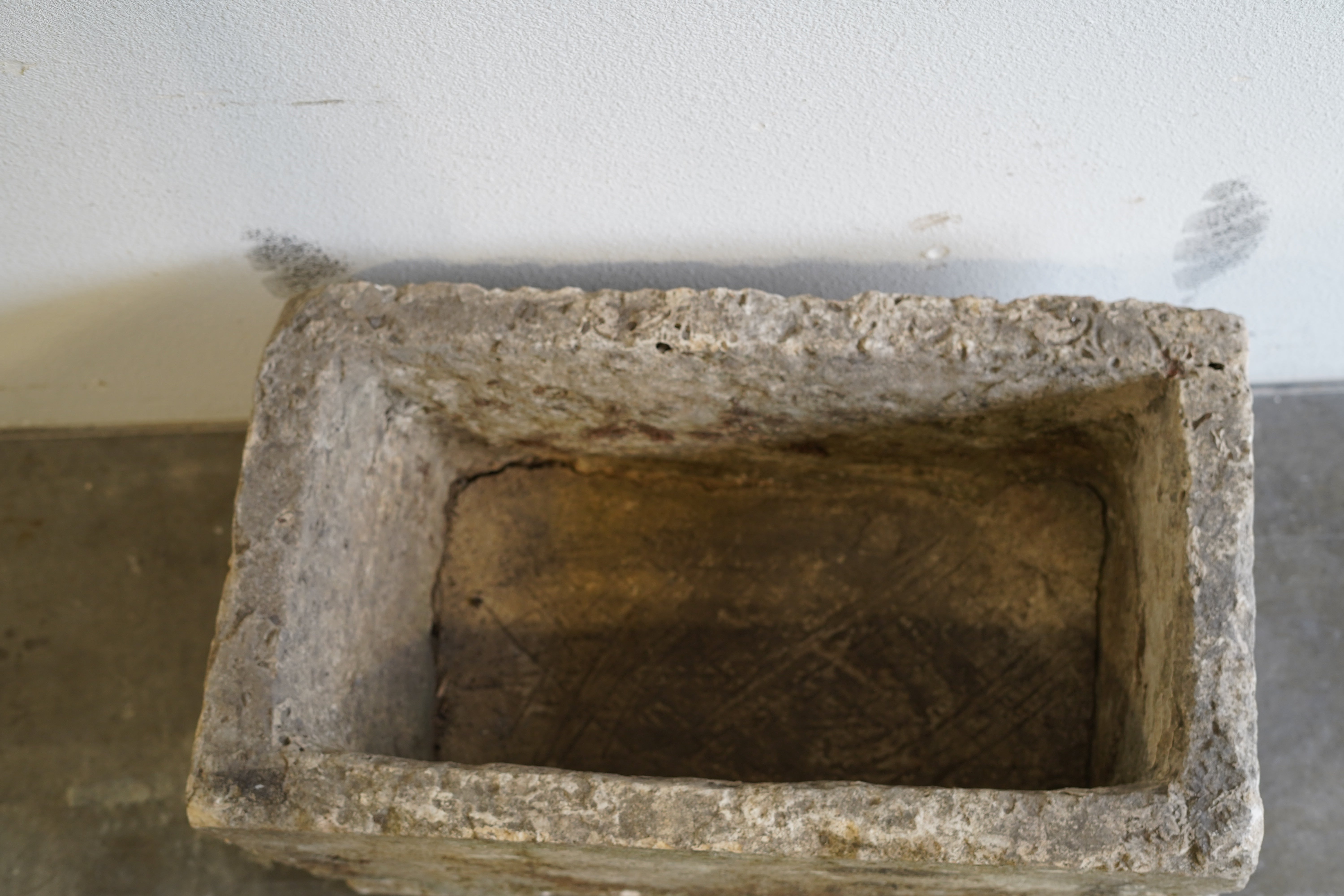 Top view of limestone