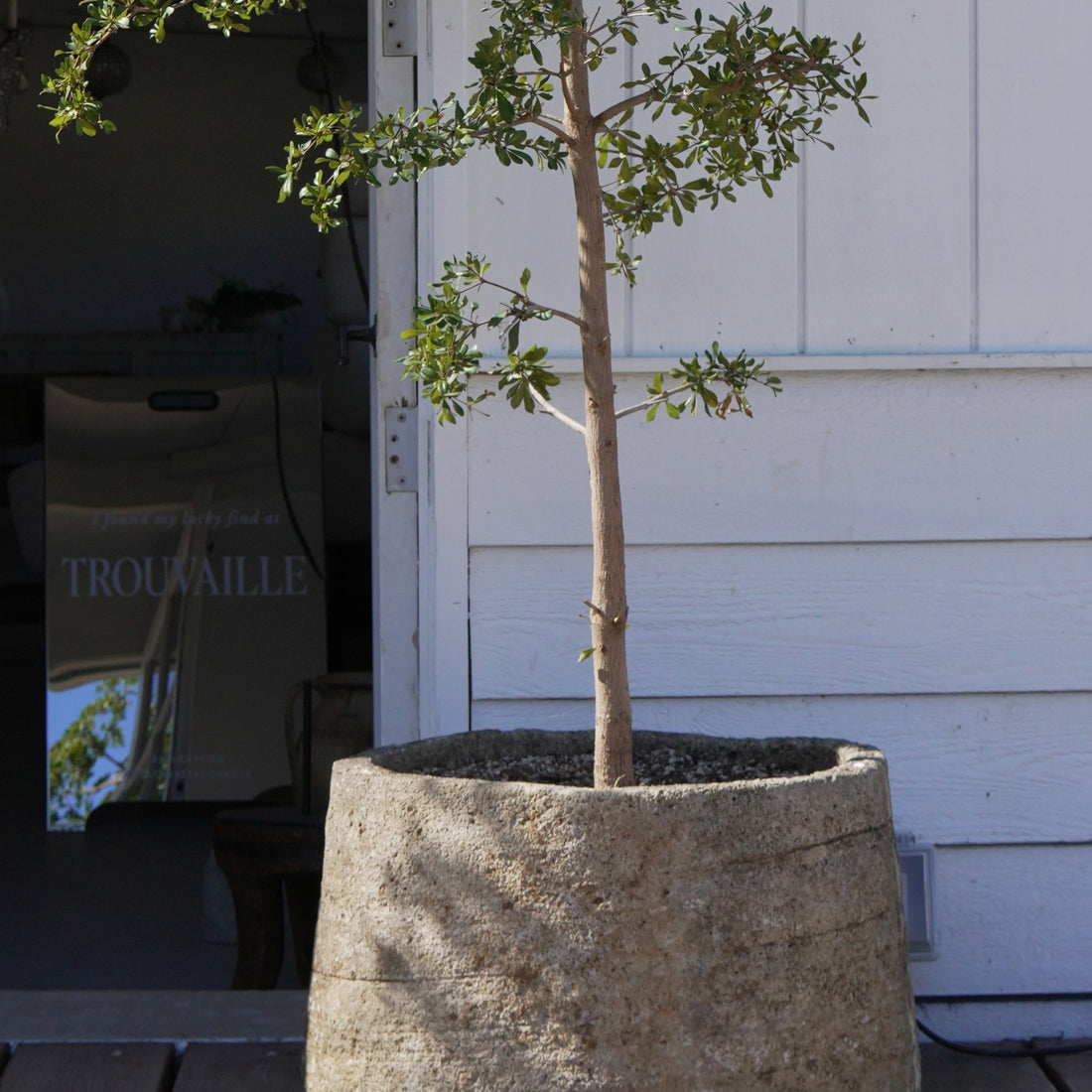 Antique Limestone Planter - Trouvaille Imports