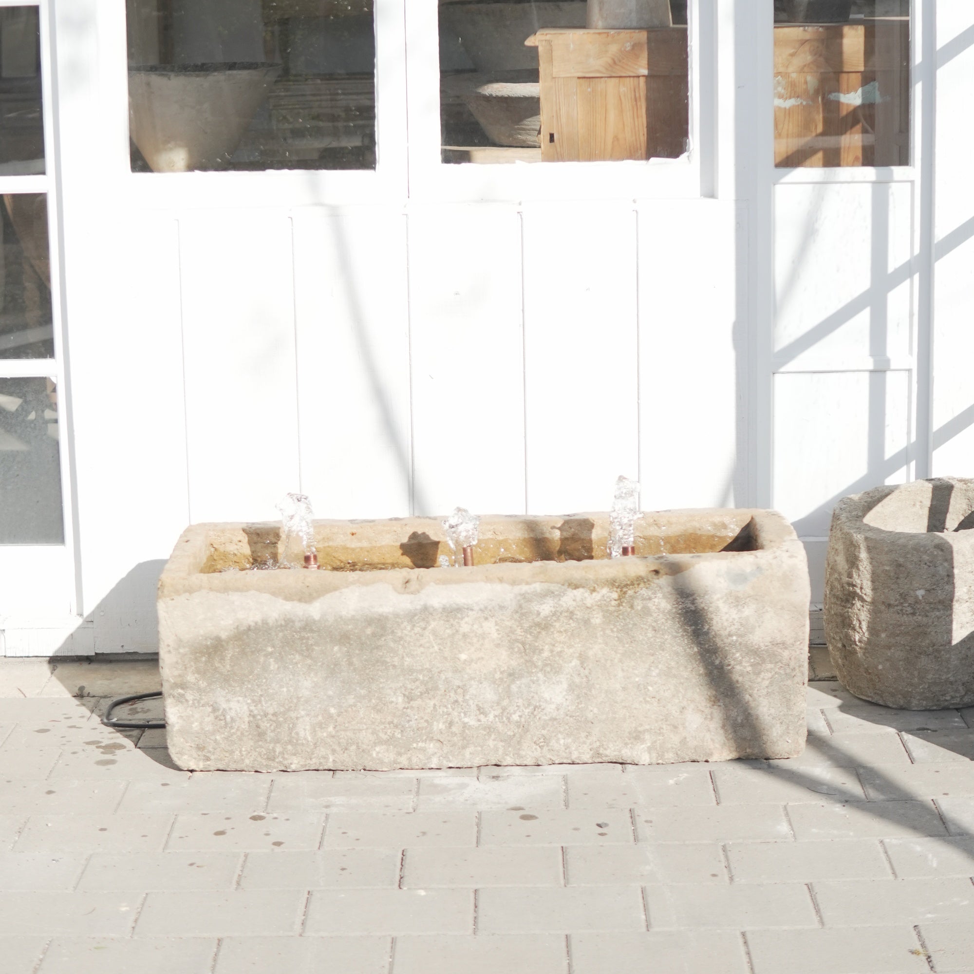 Antique Limestone Fountain - Trouvaille Imports