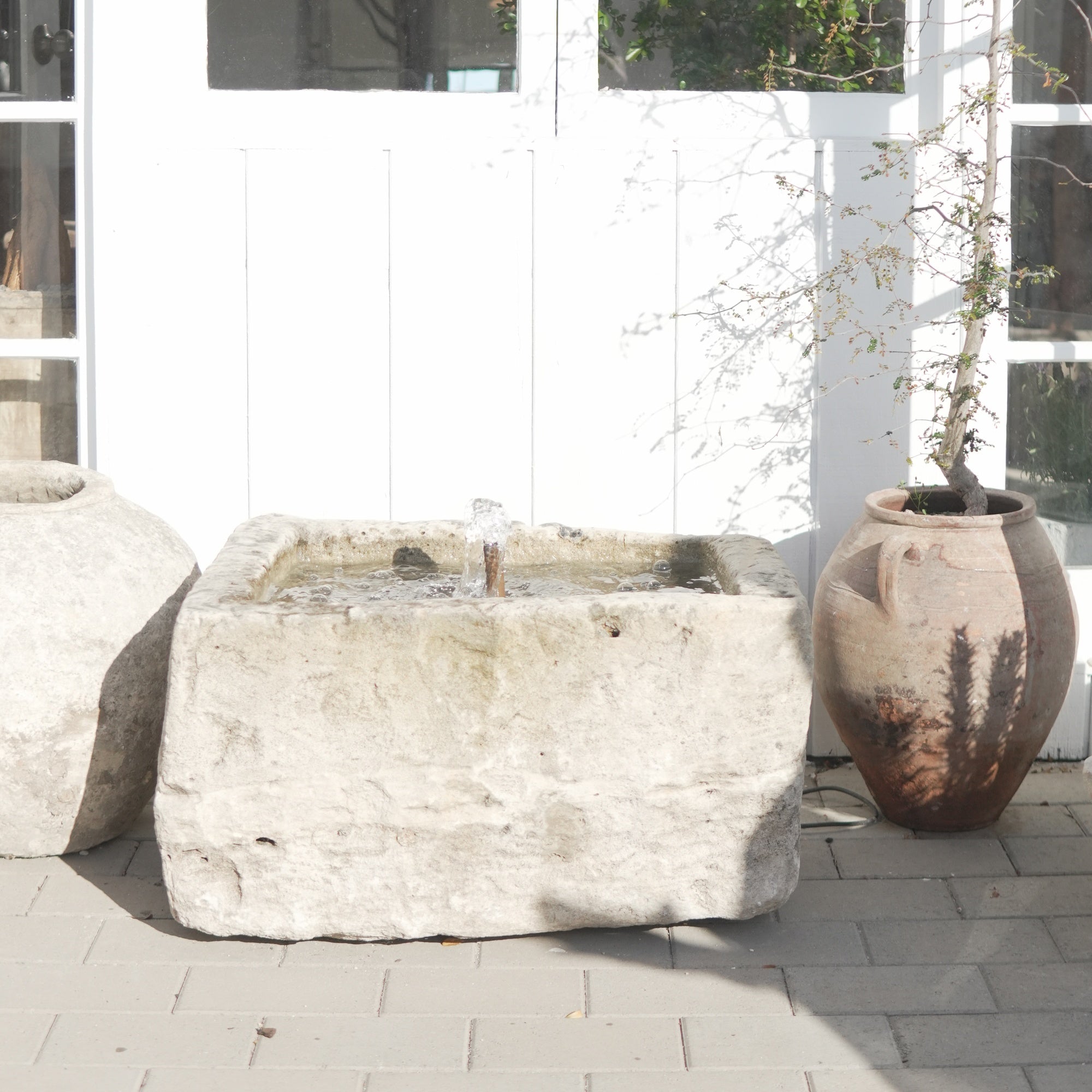 Antique Limestone Fountain - Trouvaille Imports