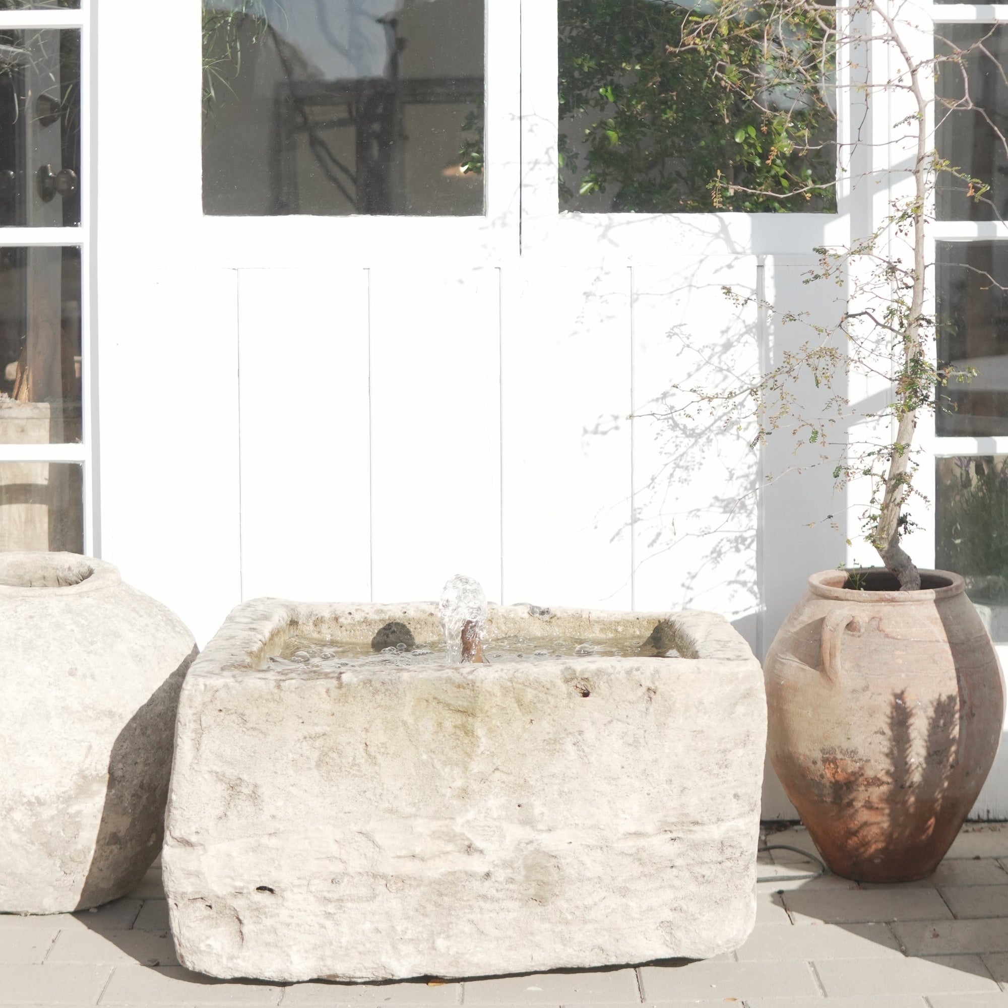 Antique Limestone Fountain - Trouvaille Imports
