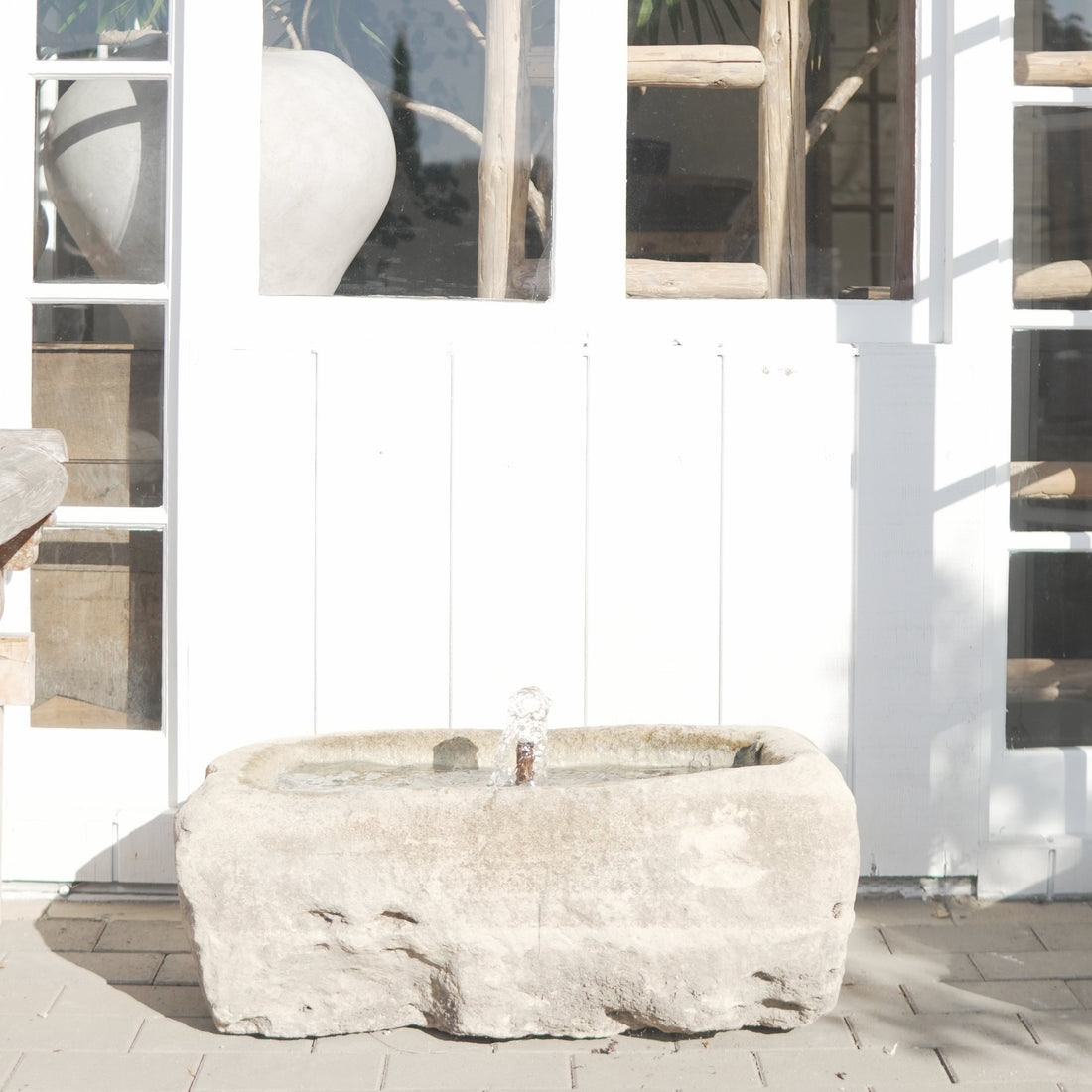 Antique Limestone Fountain - Trouvaille Imports