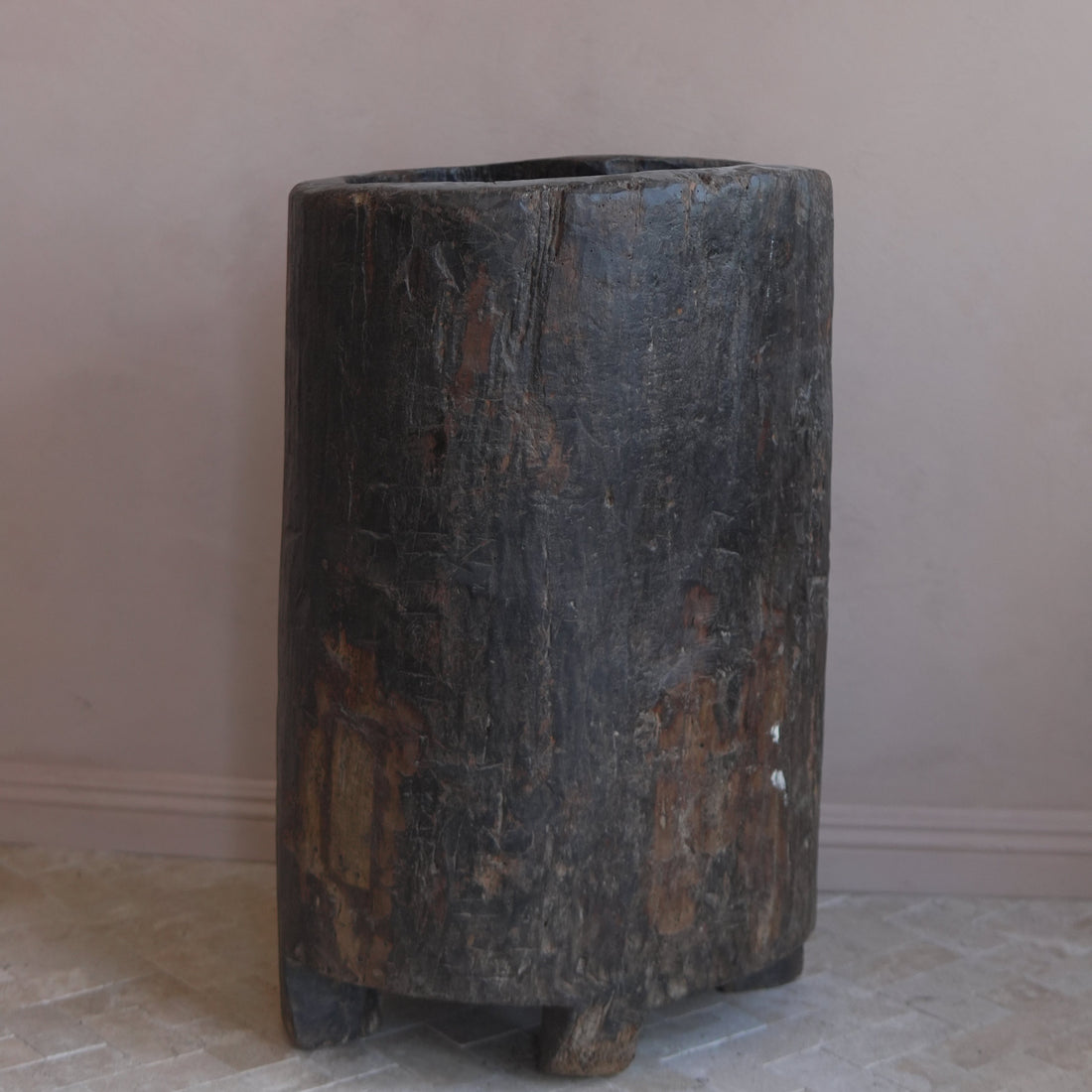Antique Nagaland Wood Planter