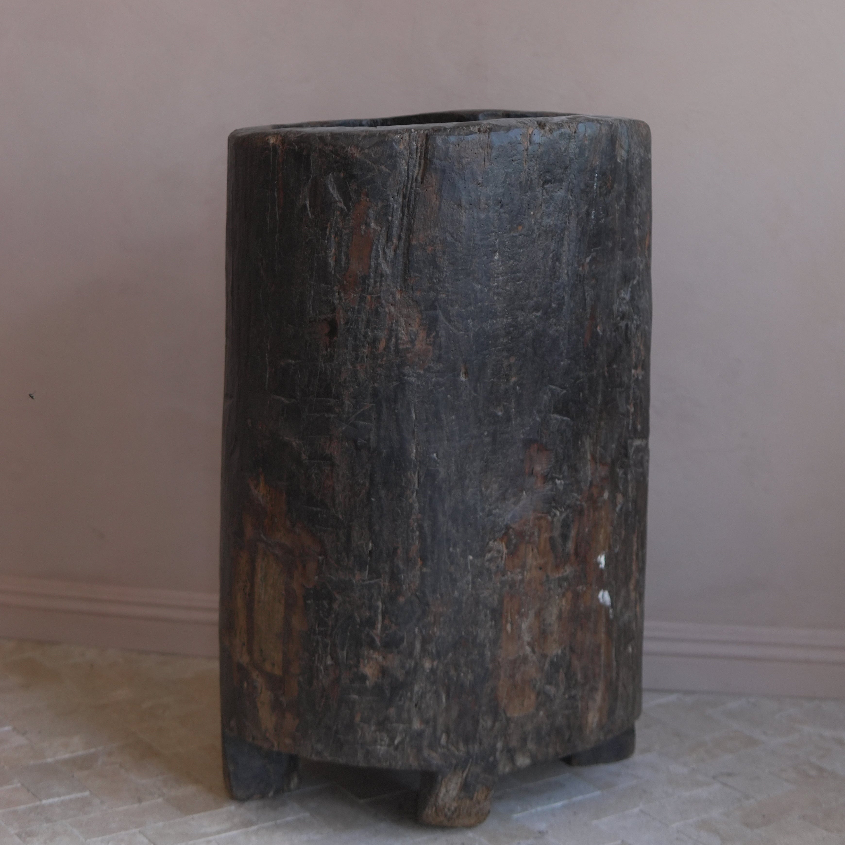 Antique Nagaland Wood Planter