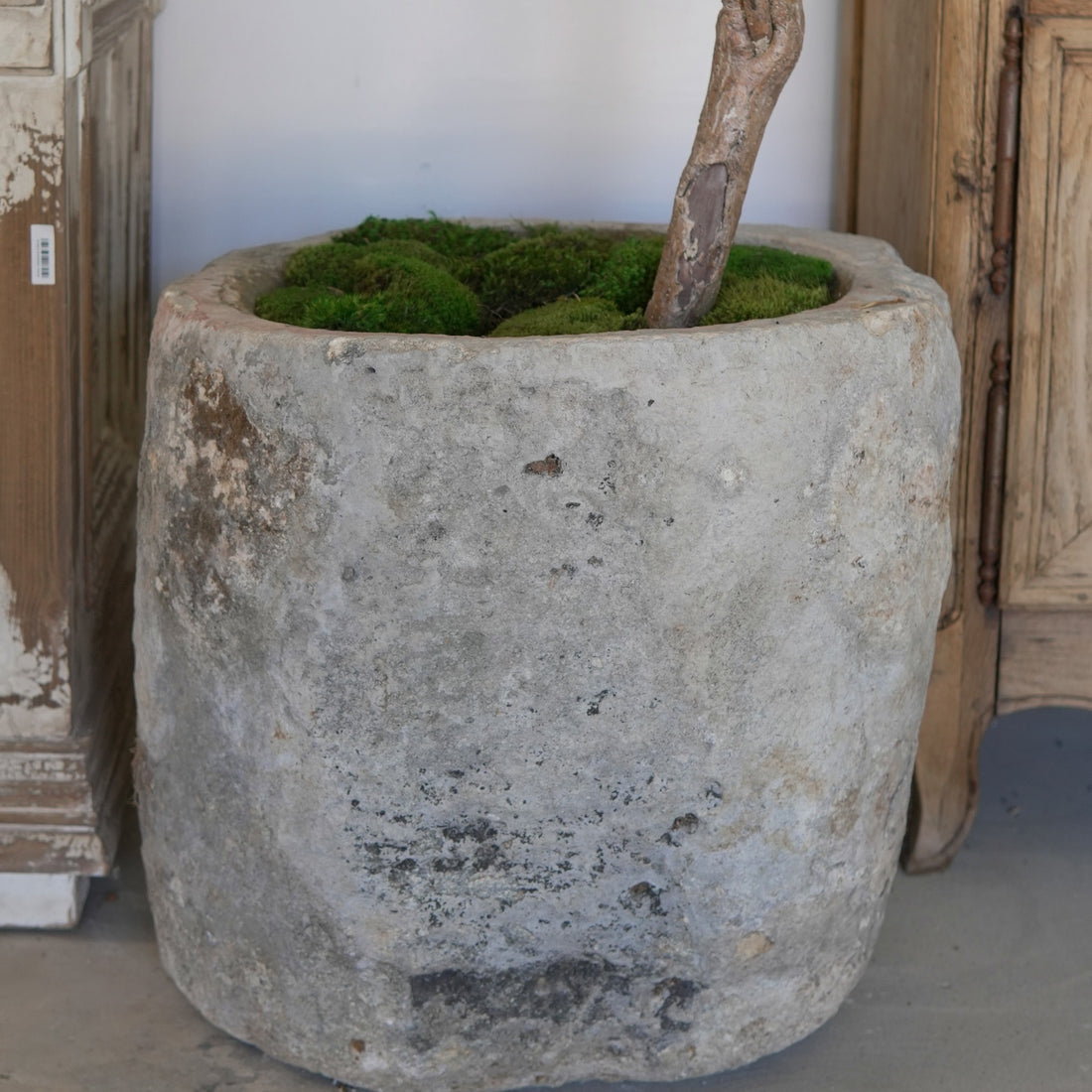 Antique Limestone Planter - Trouvaille Imports