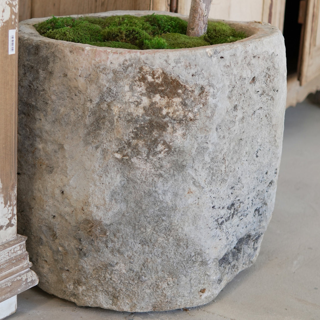 Antique Limestone Planter - Trouvaille Imports