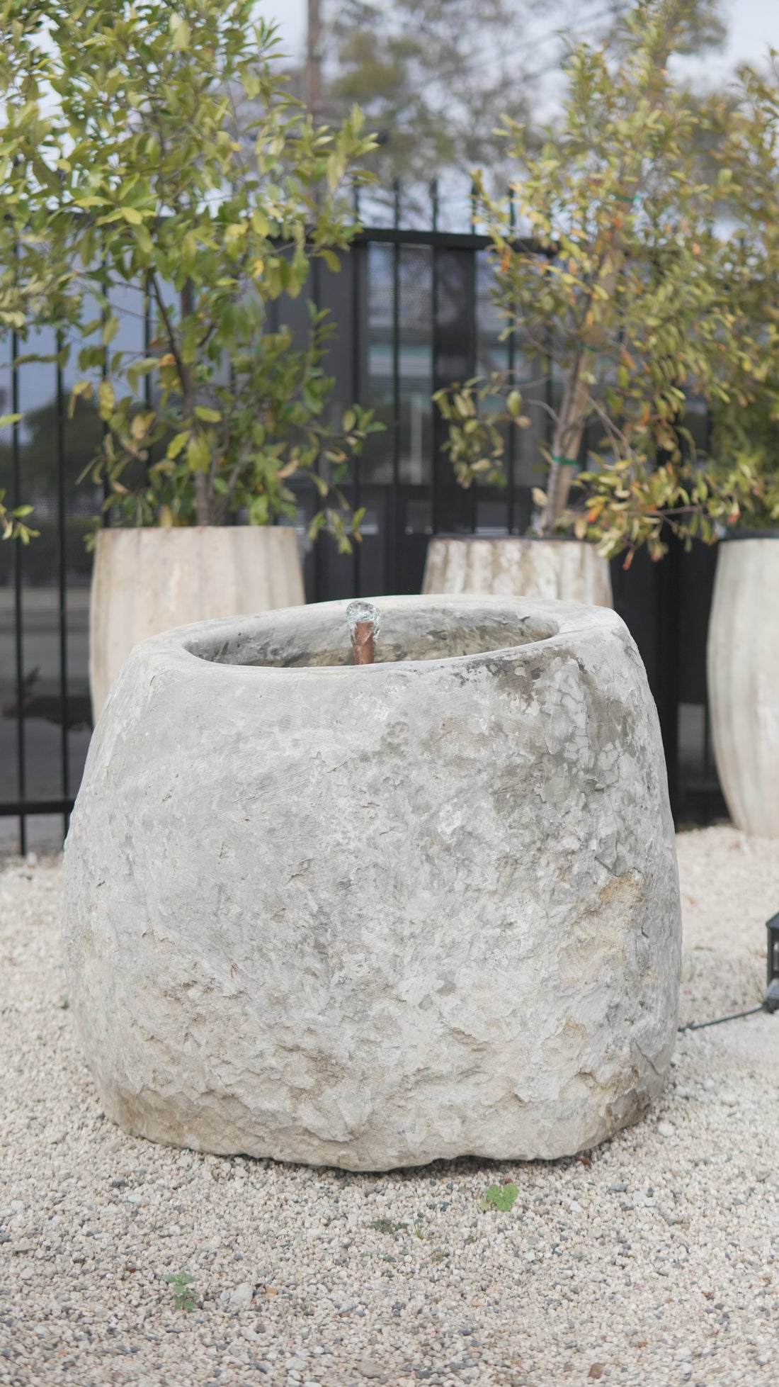 Vintage Limestone Fountain