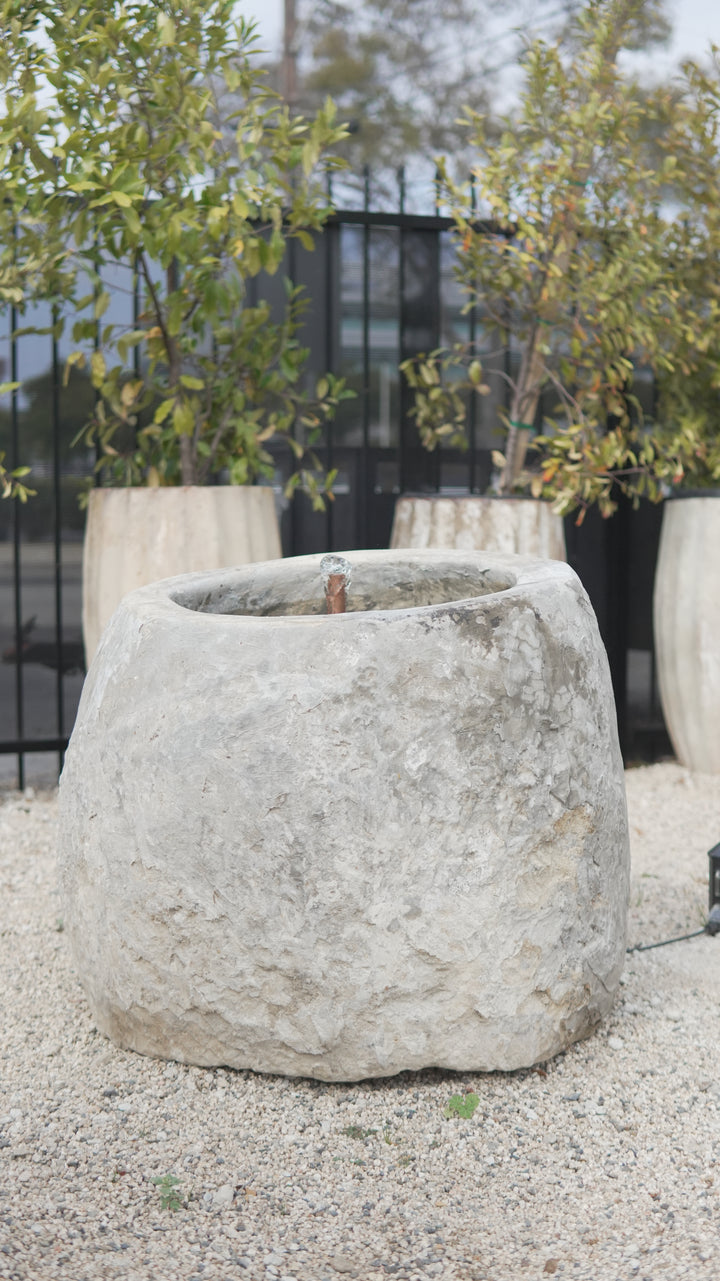 Vintage Limestone Fountain