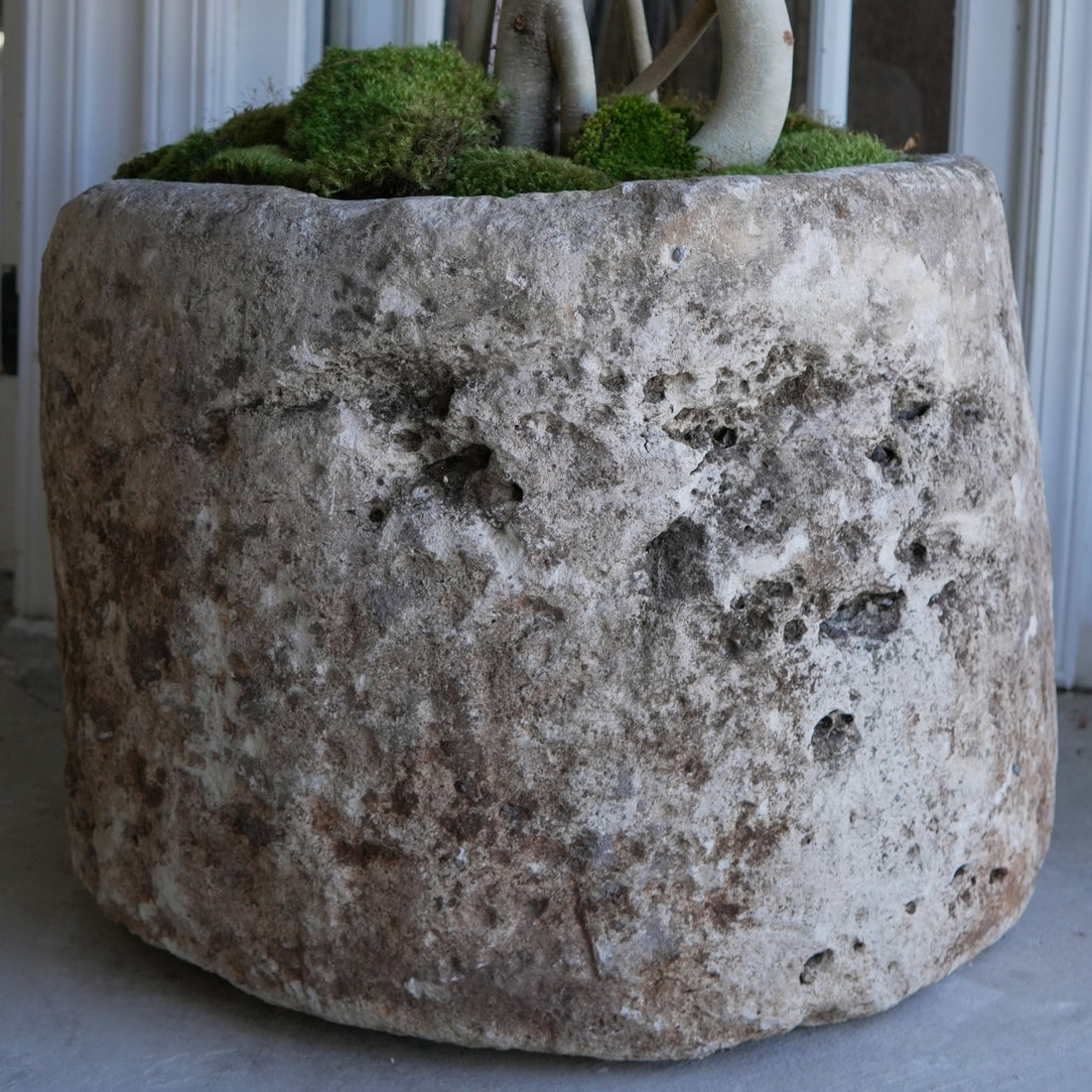 Antique Limestone Planter - Trouvaille Imports