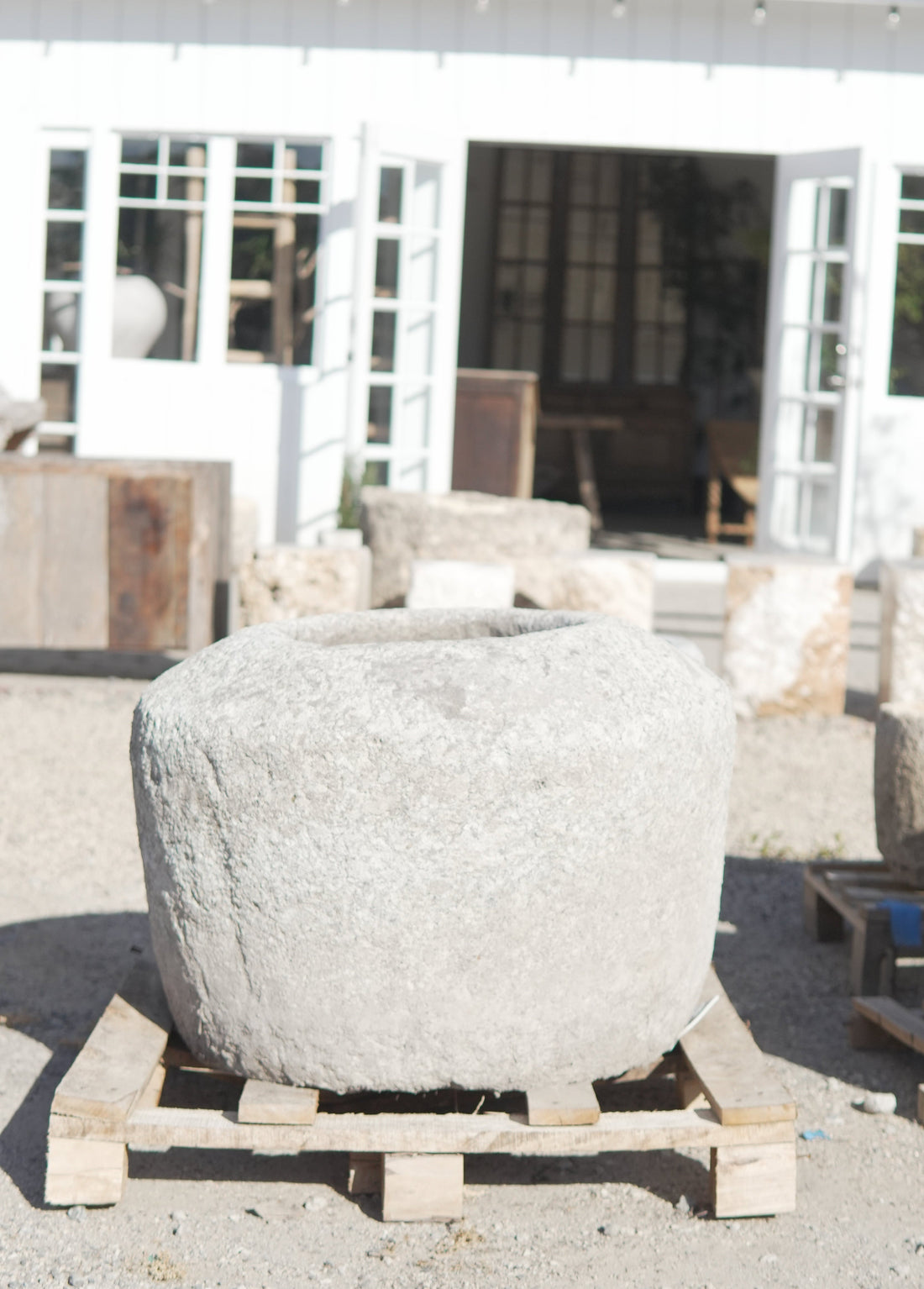 Antique Limestone Trough - Trouvaille Imports