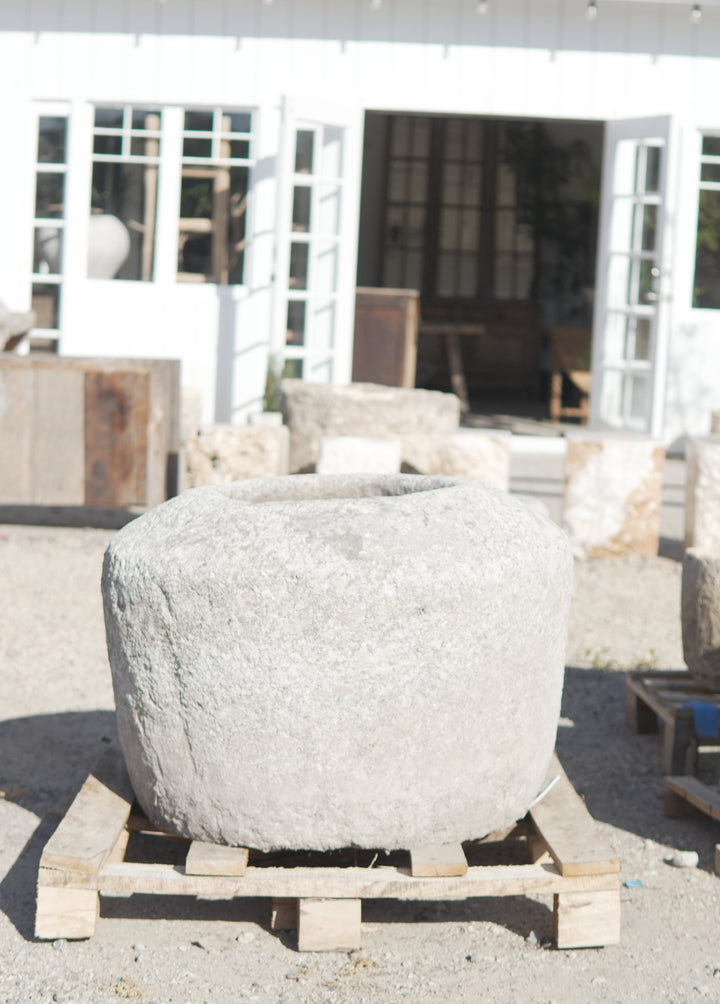 Antique Limestone Trough - Trouvaille Imports