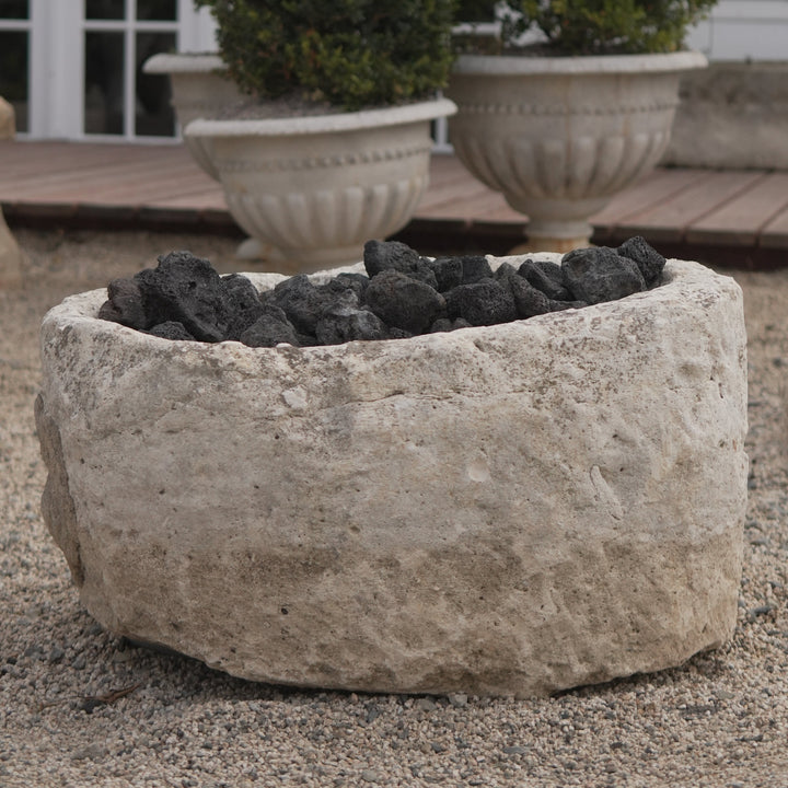Vintage Limestone Firepit (31 × 23 × 18 in)