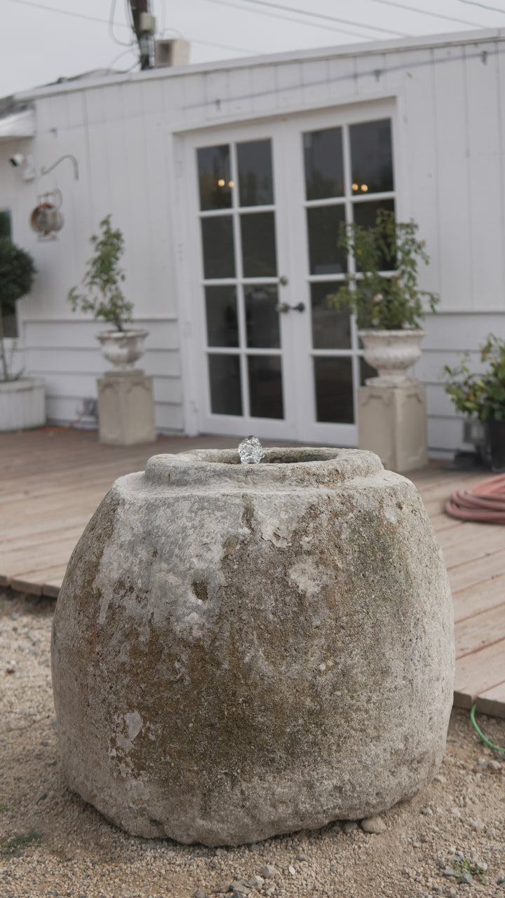 Antique Limestone Fountain
