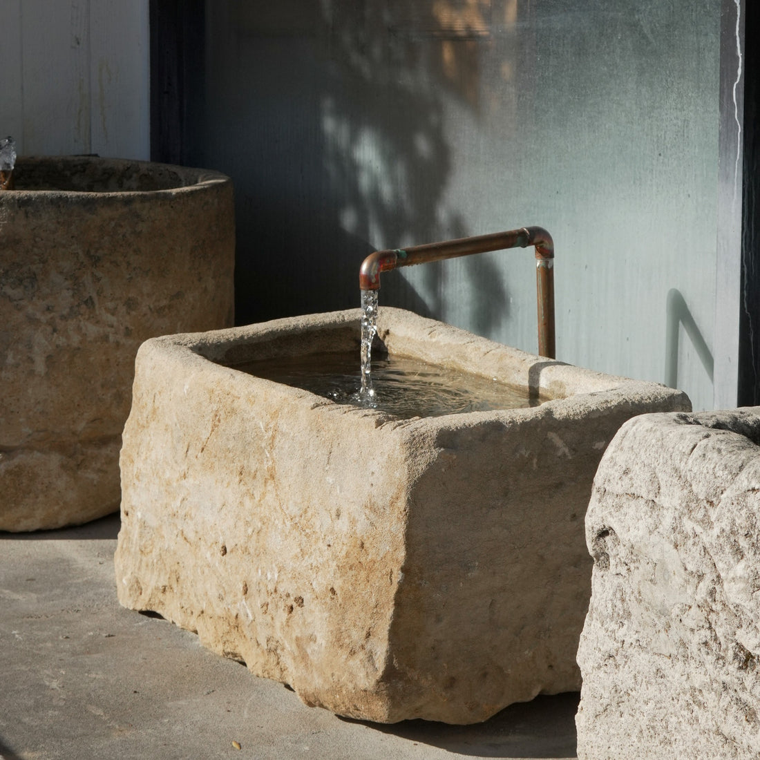 Antique Limestone Fountain - Trouvaille Imports