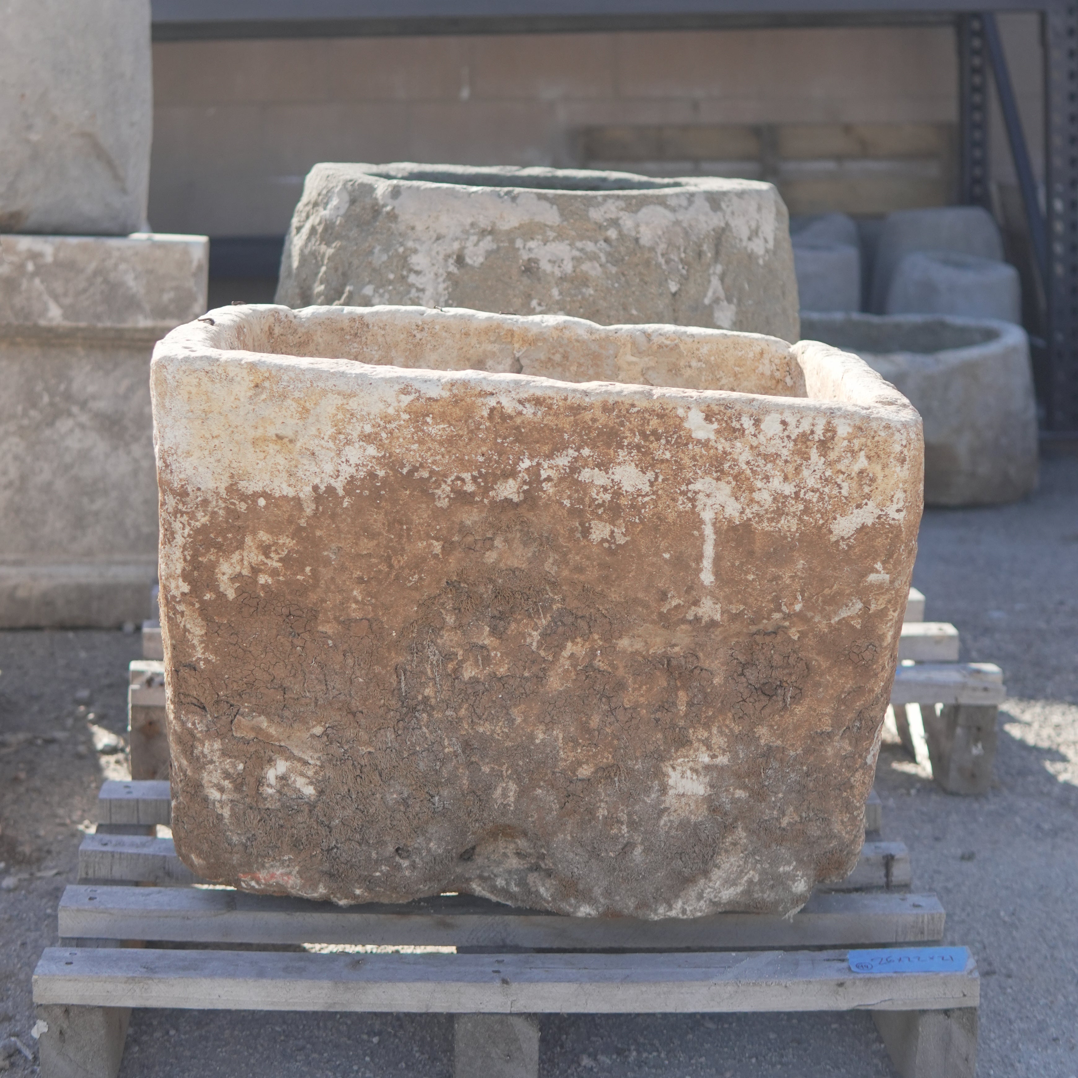 Antique Limestone Trough - Trouvaille Imports