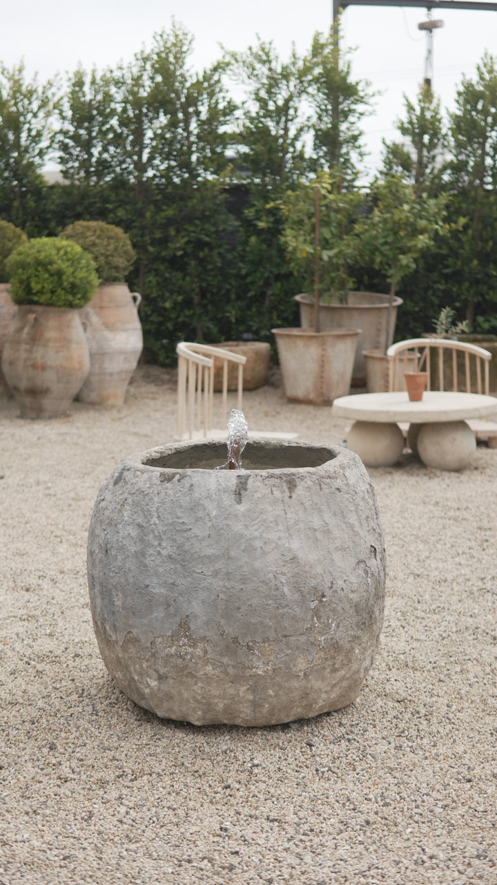 Vintage Limestone Fountain