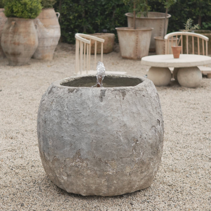Vintage Limestone Fountain - Trouvaille Imports