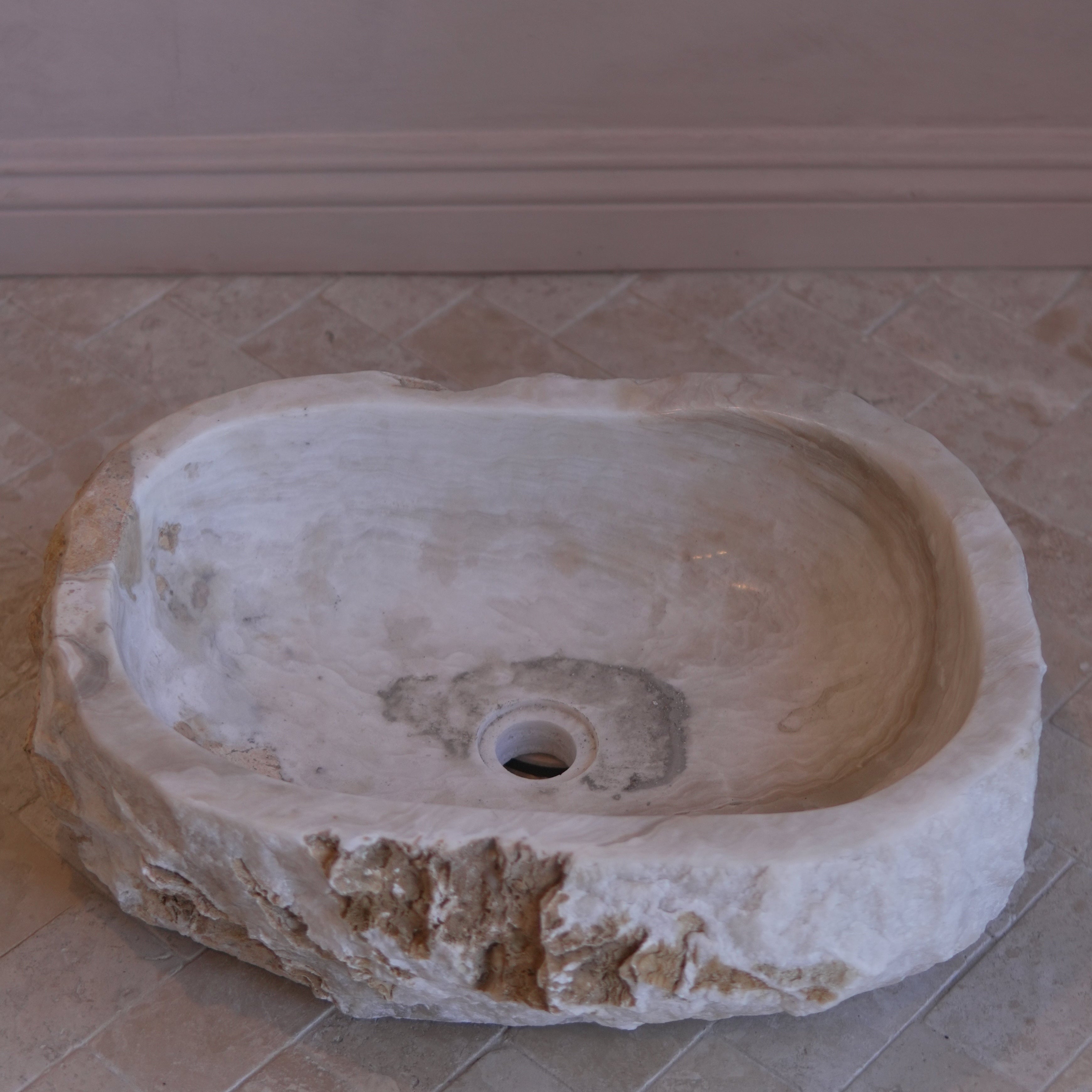 Hand Carved Onyx Stone Sink