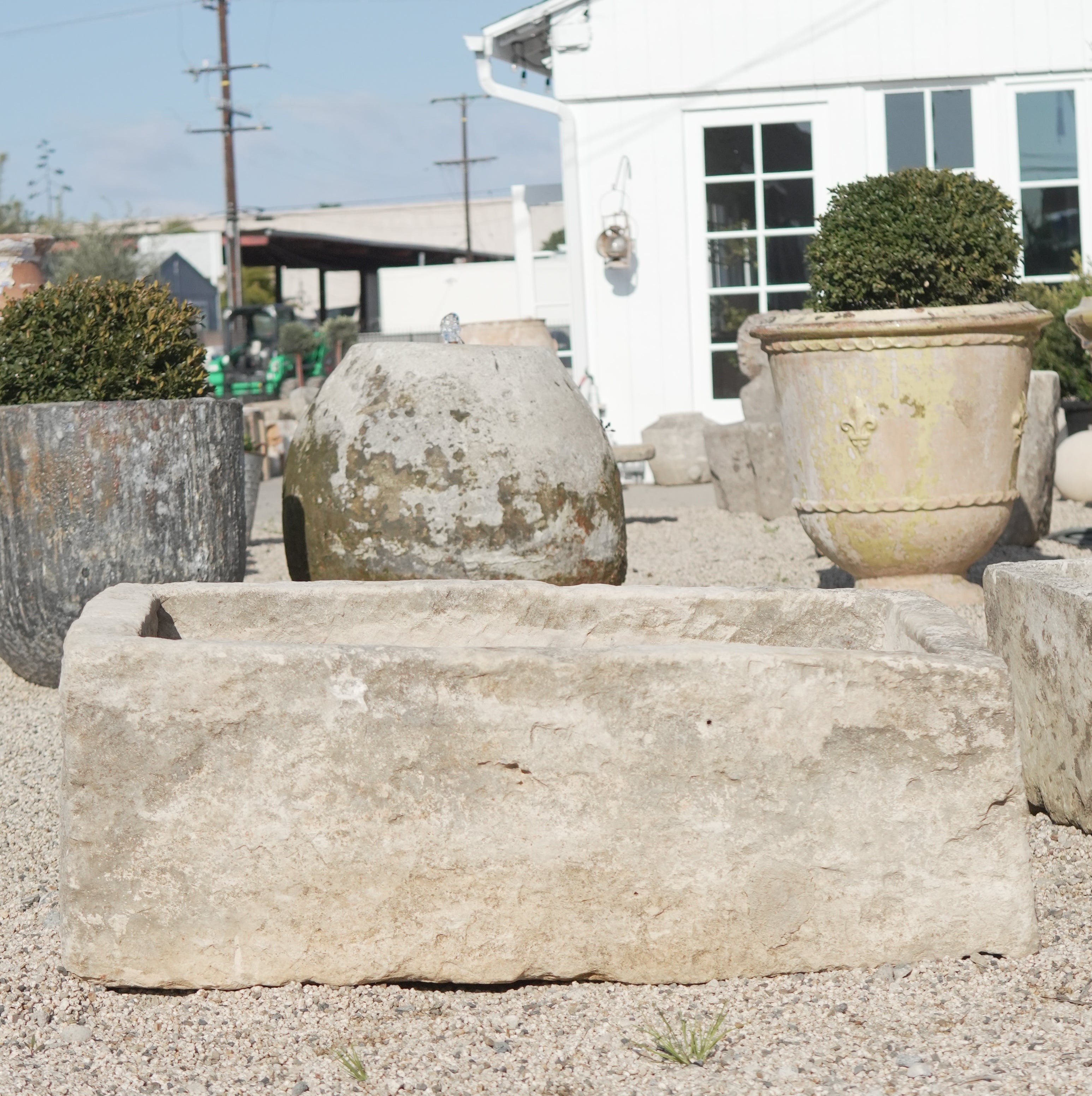 Vintage Limestone Rectangle - Trouvaille Imports