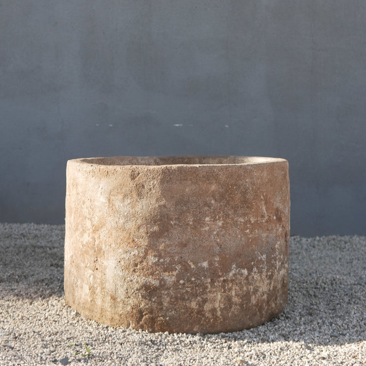 Vintage Limestone Round Trough - Trouvaille Imports