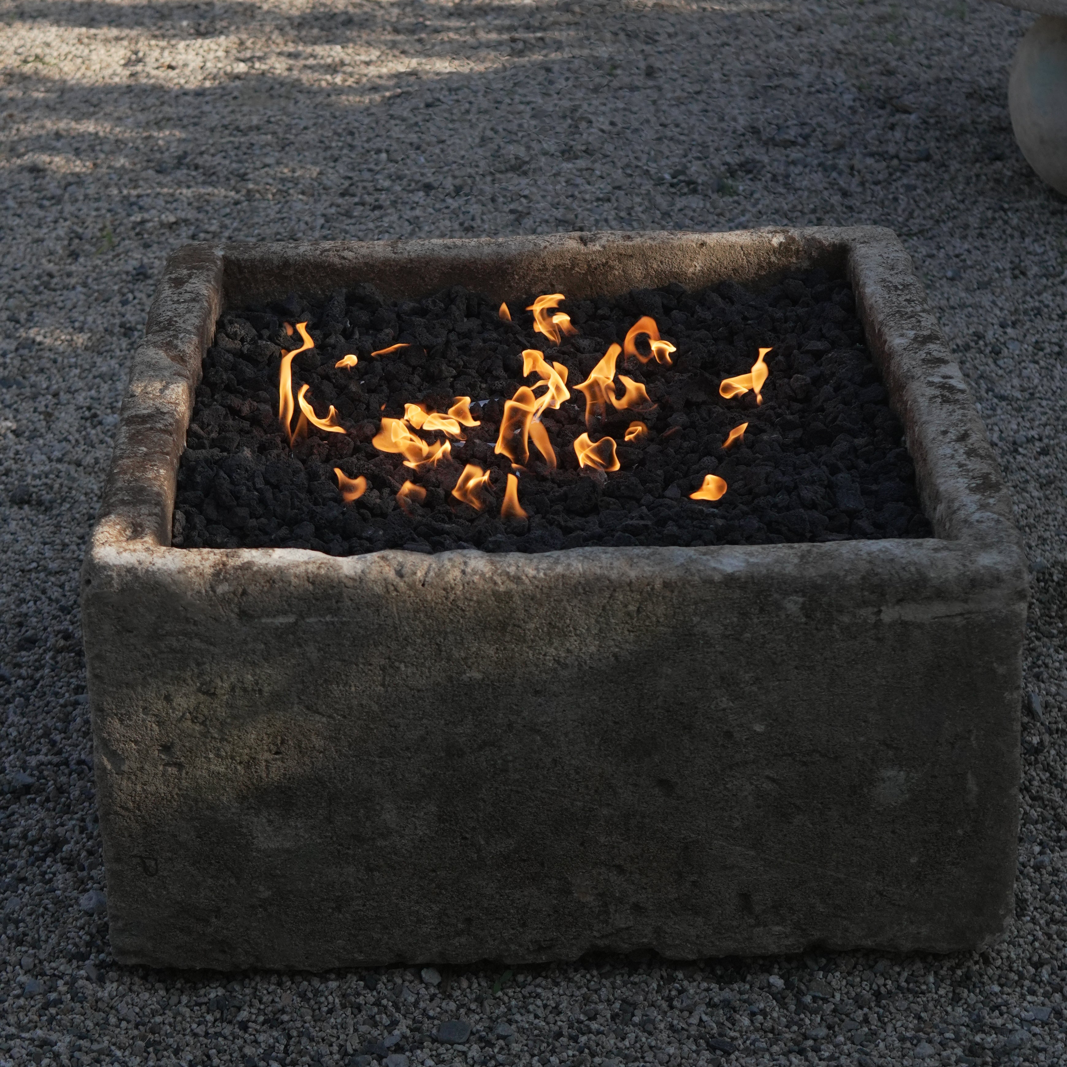Vintage Limestone Fire Pit (31 × 30 × 15 in)