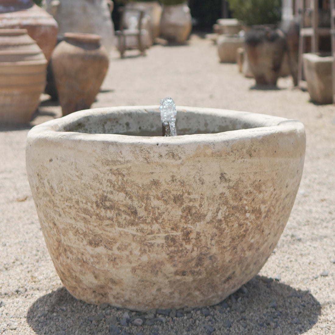 Antique Limestone Fountain - Trouvaille Imports