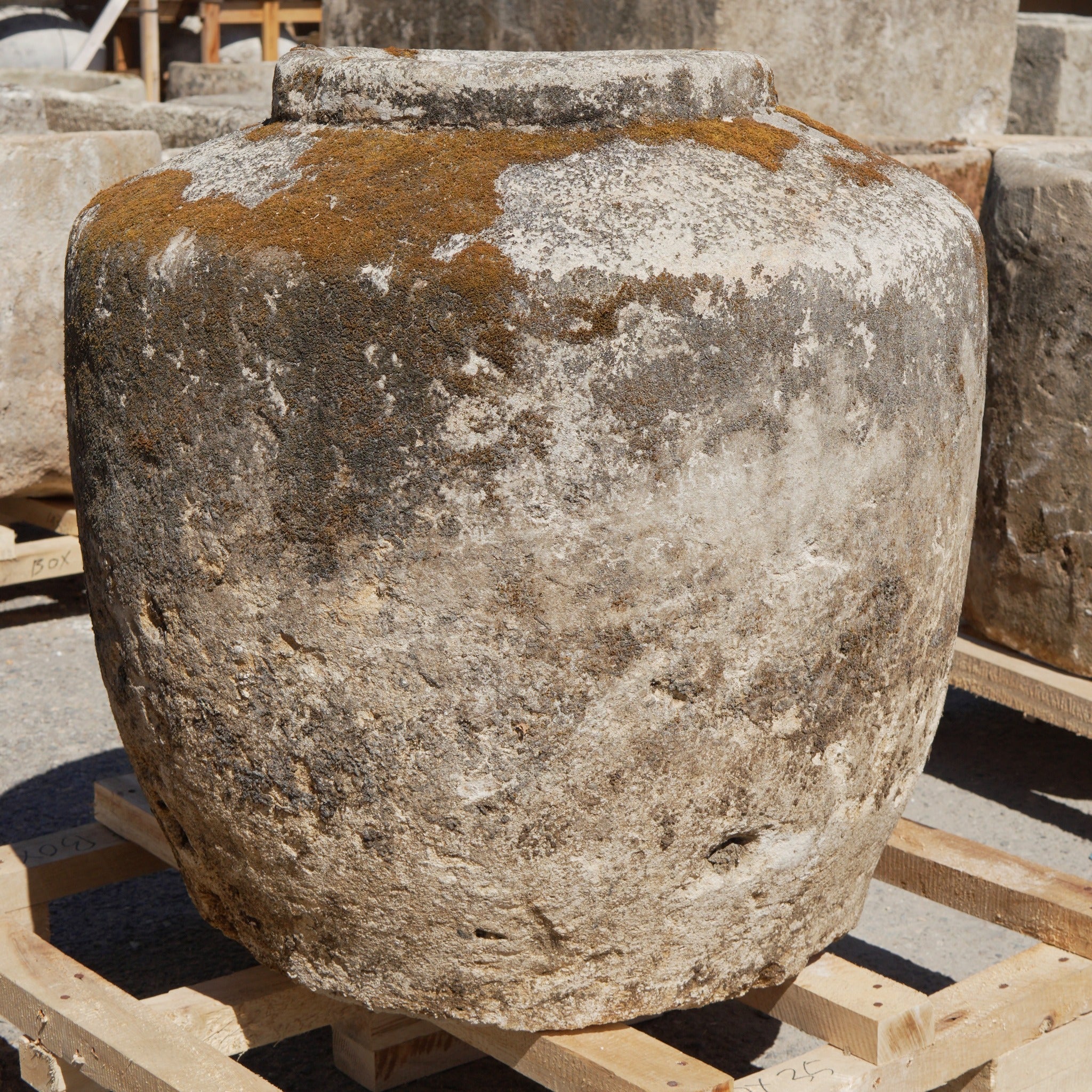 Antique Limestone Trough - Trouvaille Imports